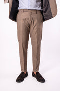Pantalone fiammato con abbottonatura laterale