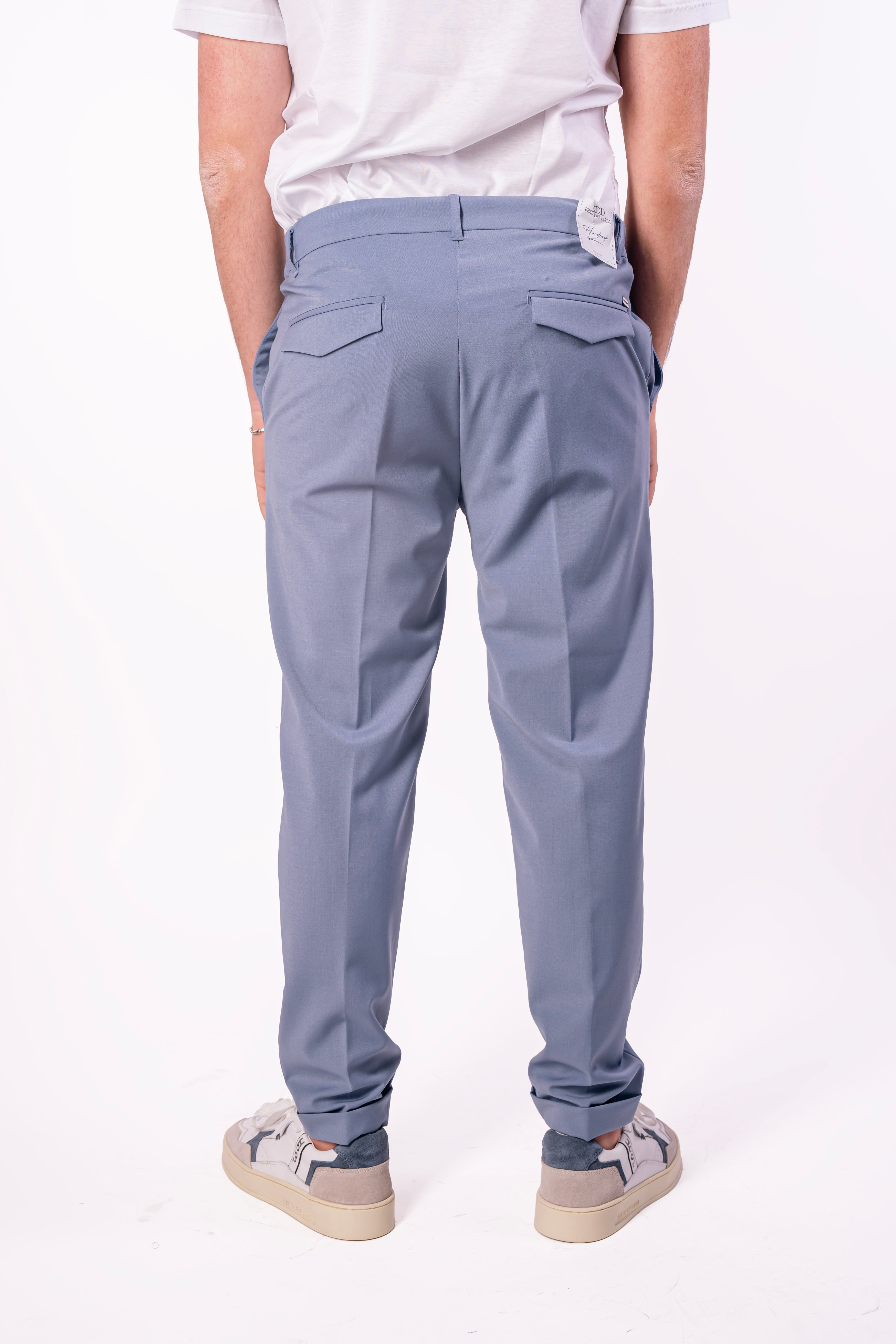 Pantalaccio con elastico laterale in fresco lana
