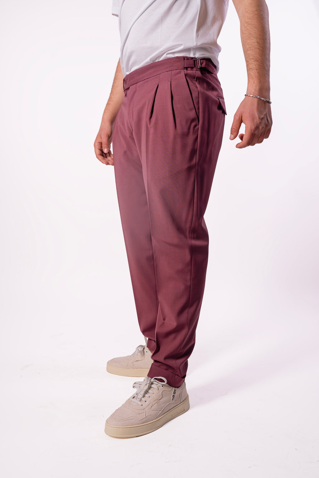 Pantalone con fibia laterale