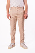 Pantalone vita alta fiammato