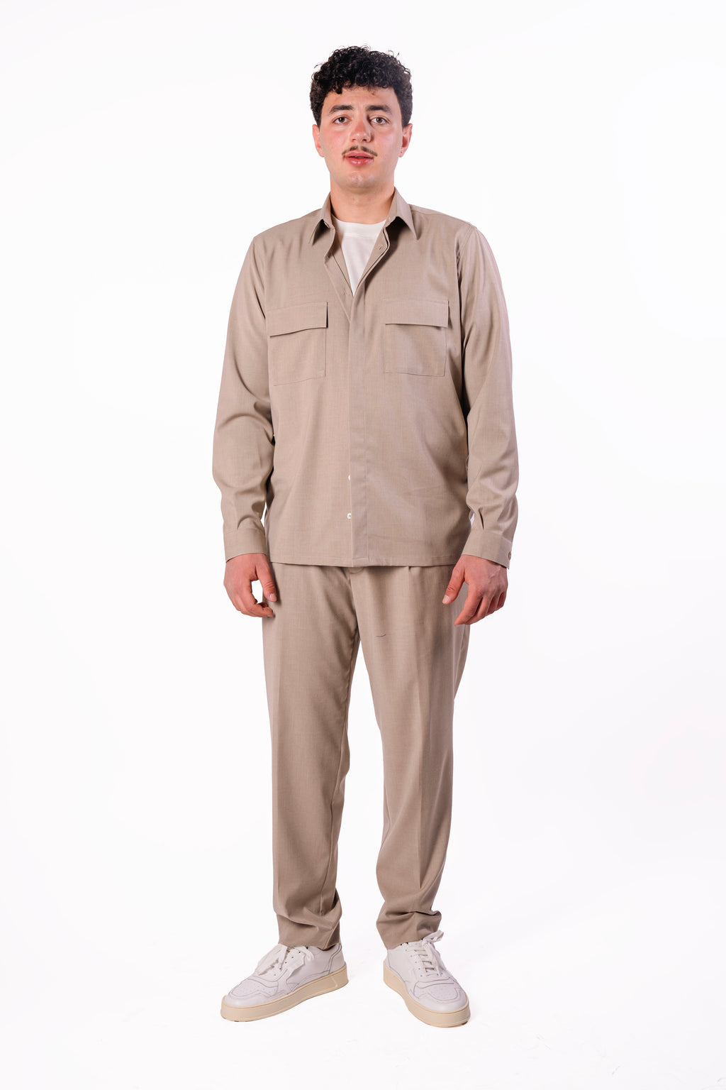 Camicia free jacket Kerinci in fresco lana