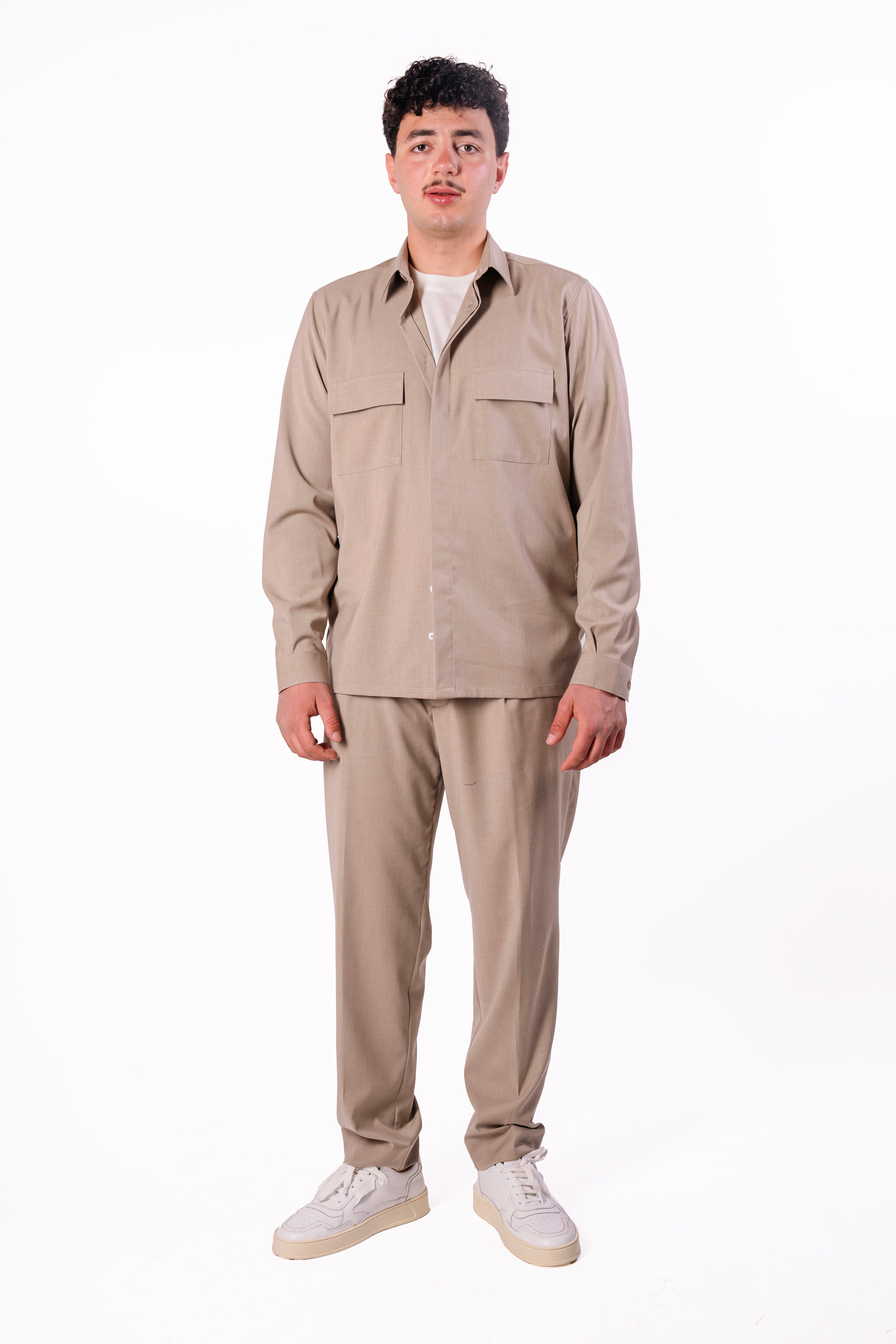 Camicia free jacket Kerinci in fresco lana