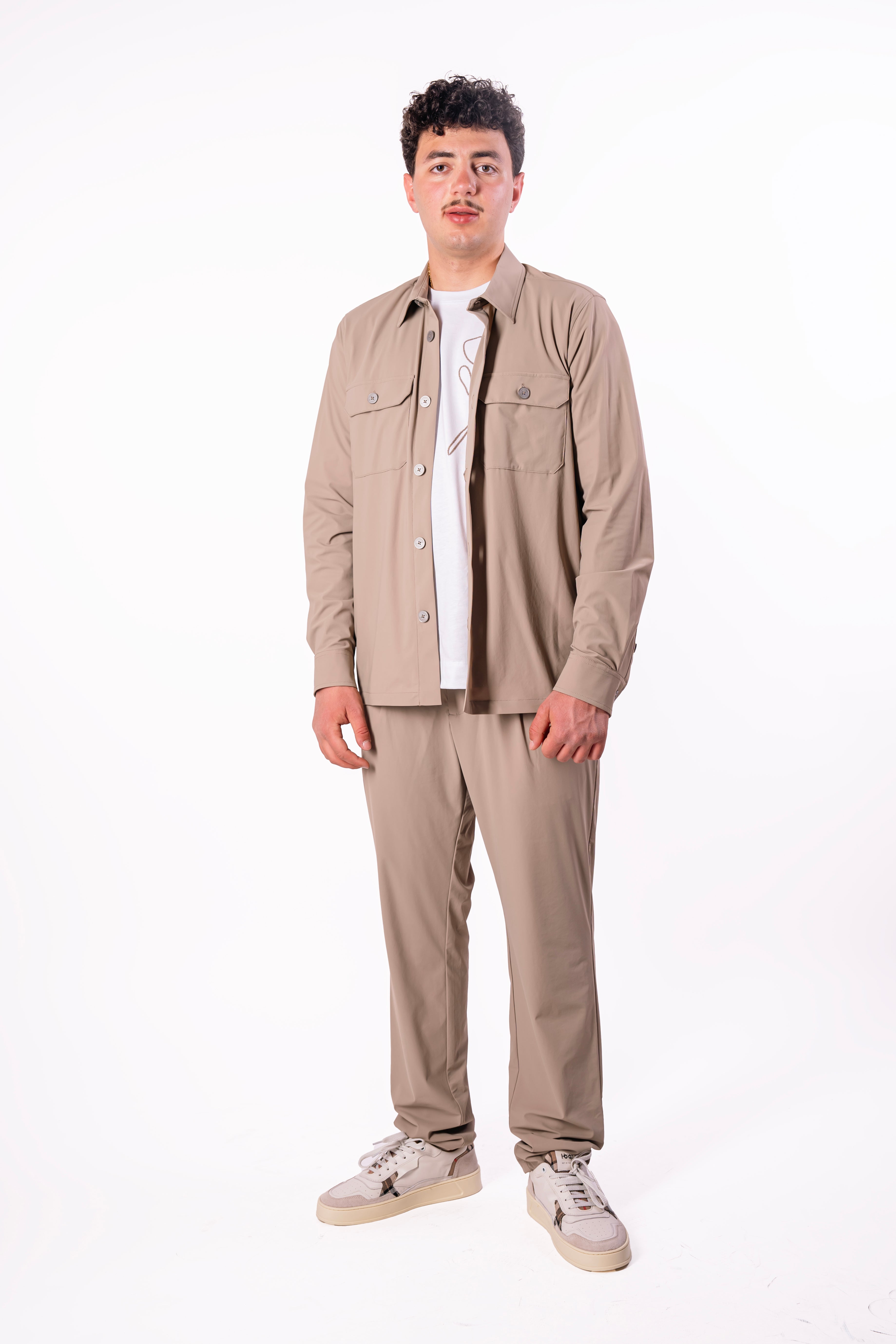 Free jacket in tessuto tecnico