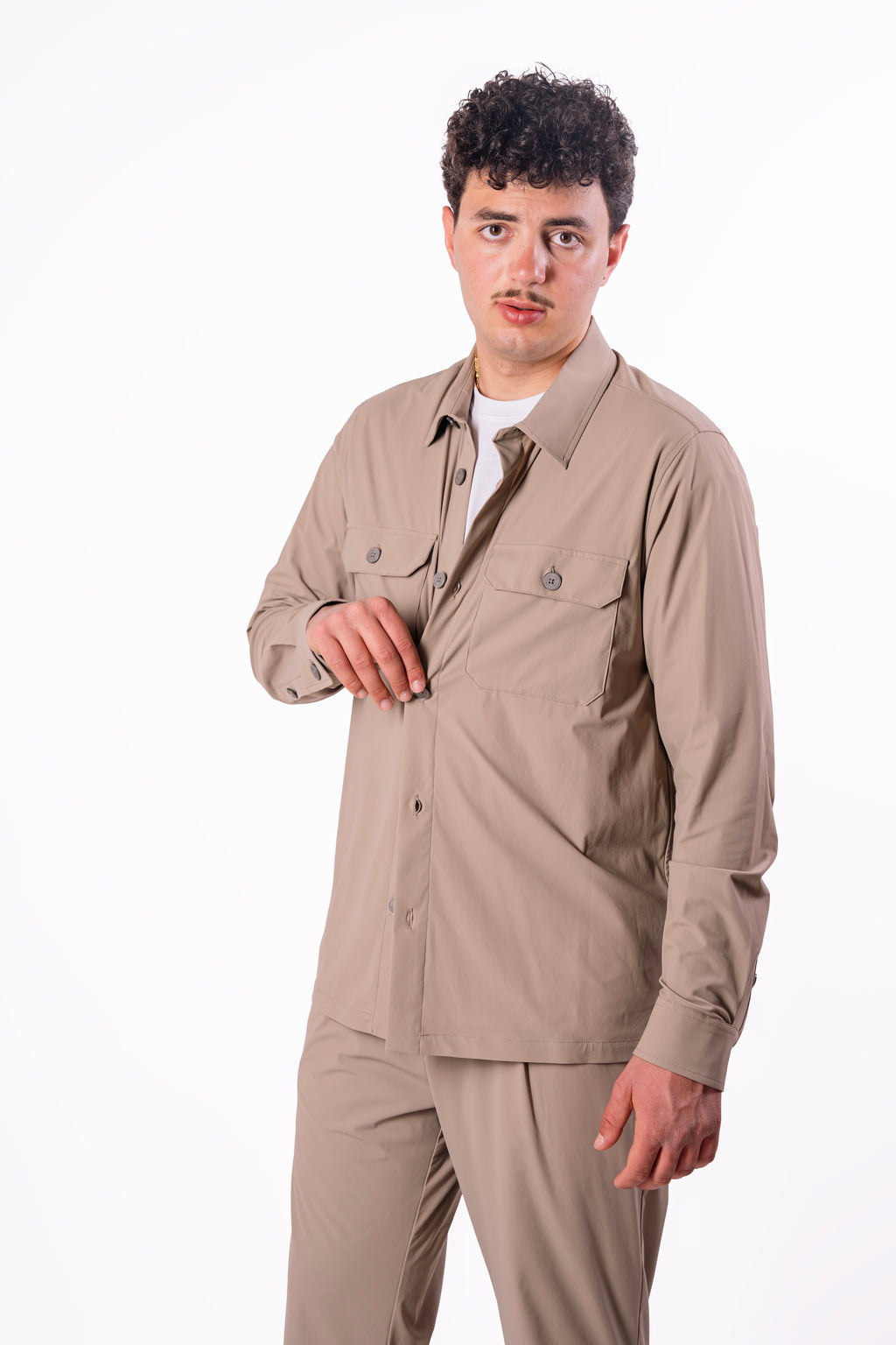 Free jacket in tessuto tecnico