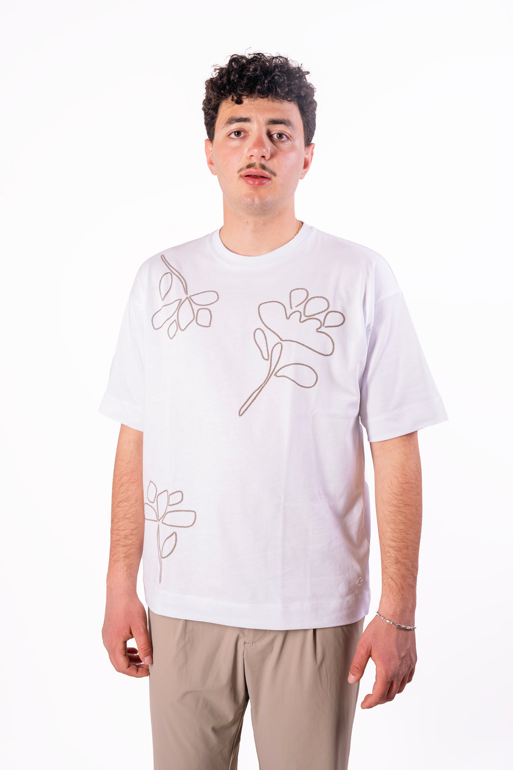 T-shirt floreale over-fit