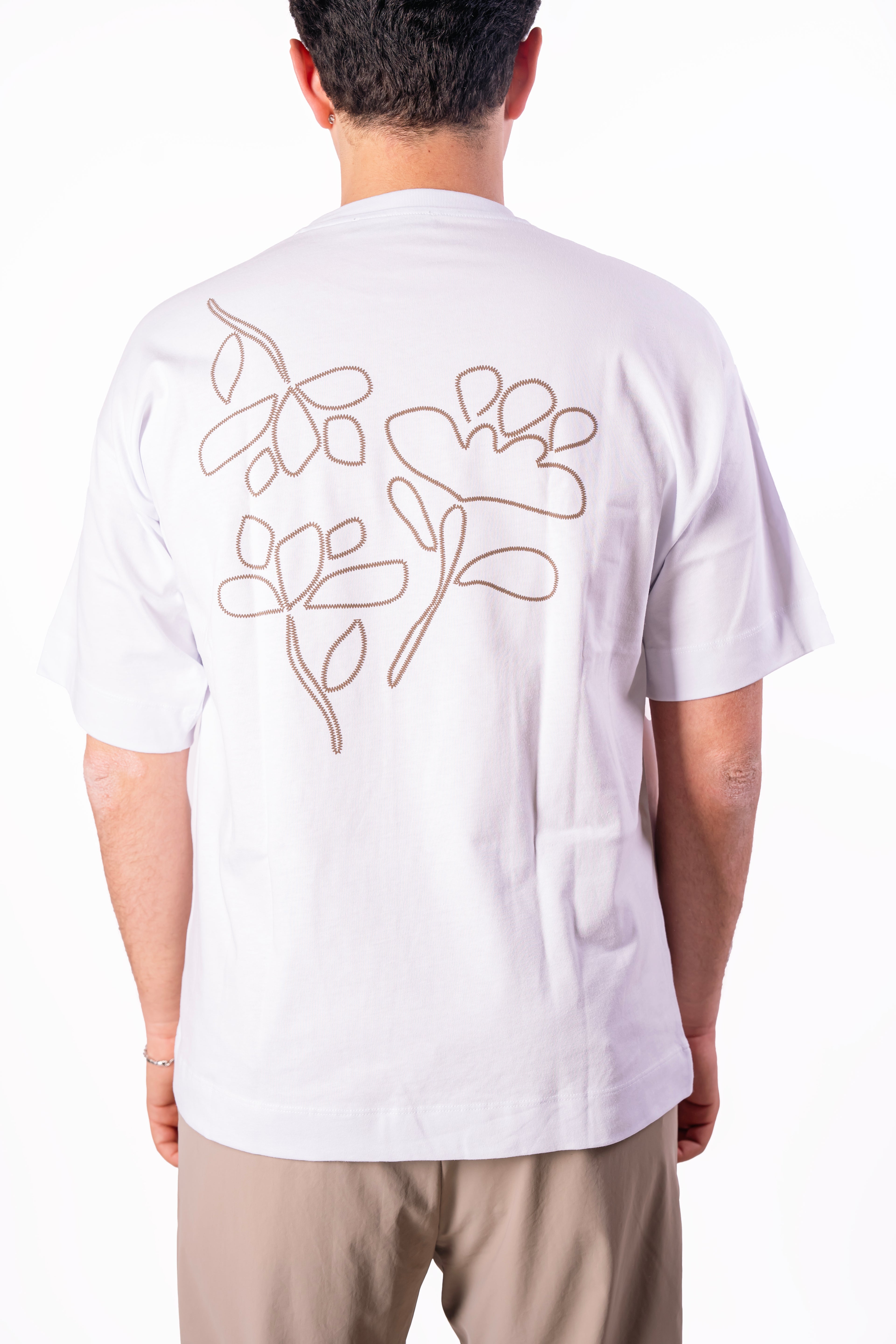 T-shirt floreale over-fit