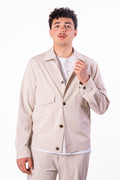 Free jacket con doppio tascone