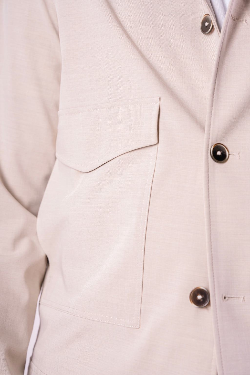 Free jacket con doppio tascone