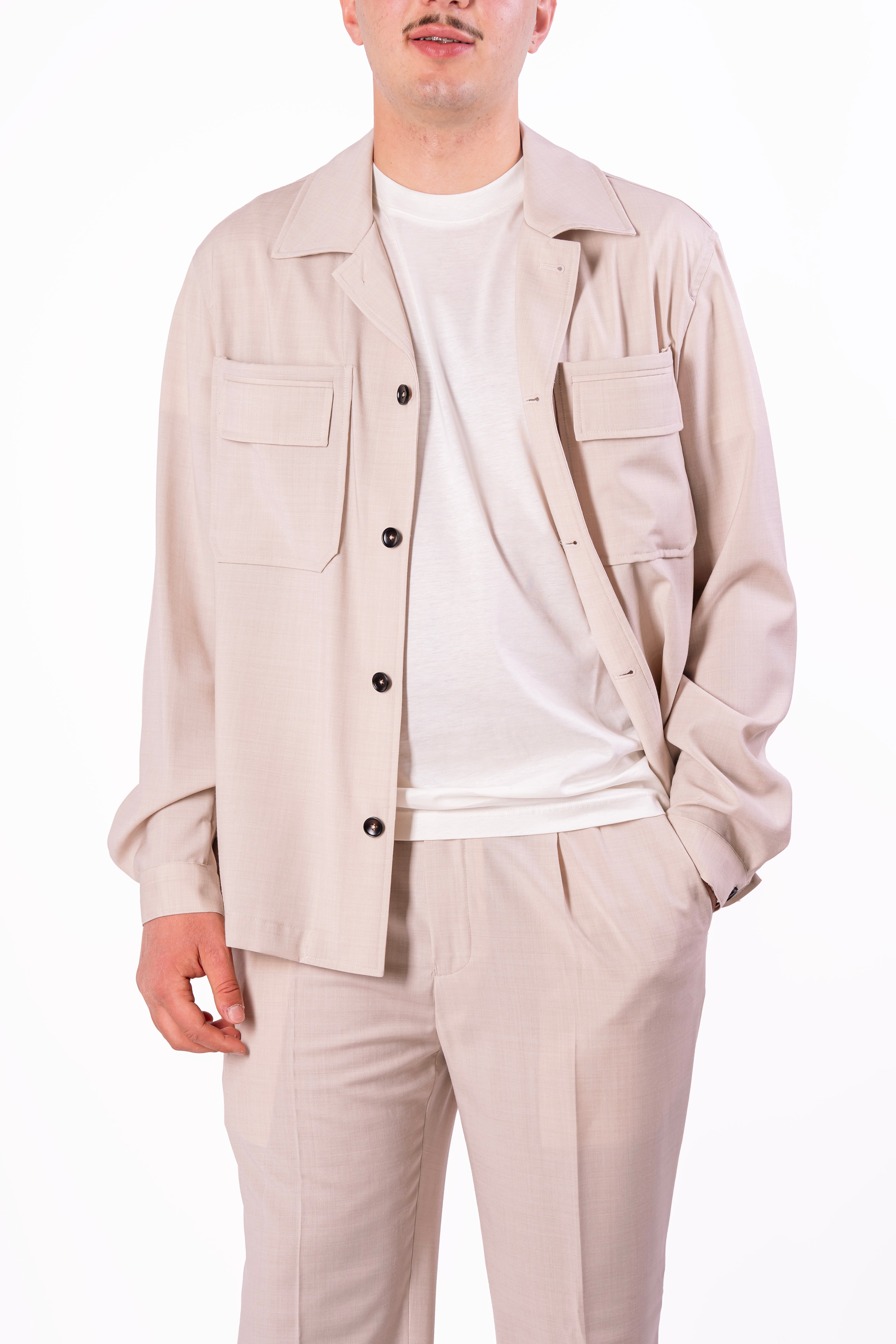 Free Jacket con tasconi over-fit
