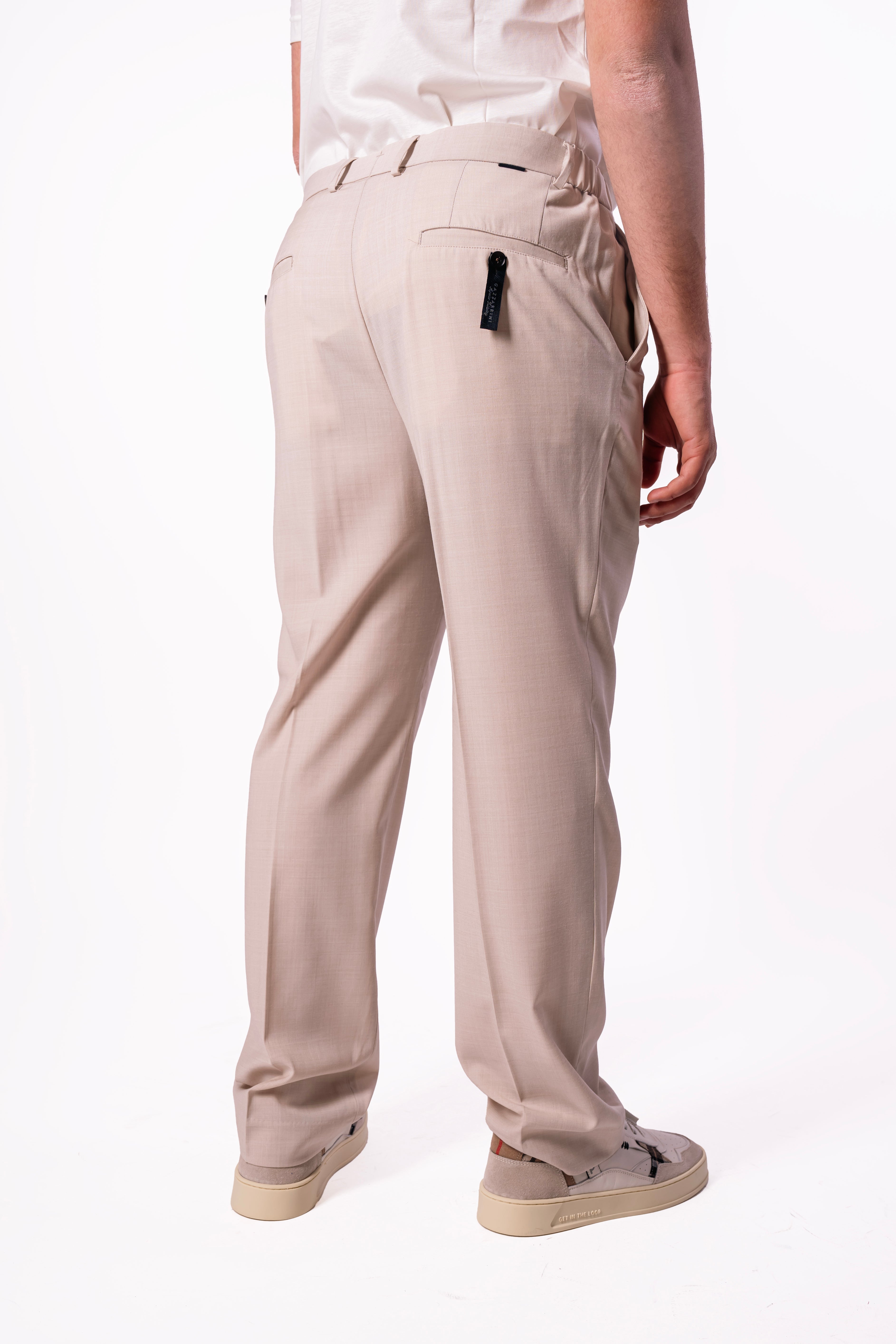 Pantalone con elastico laterale regular-fit