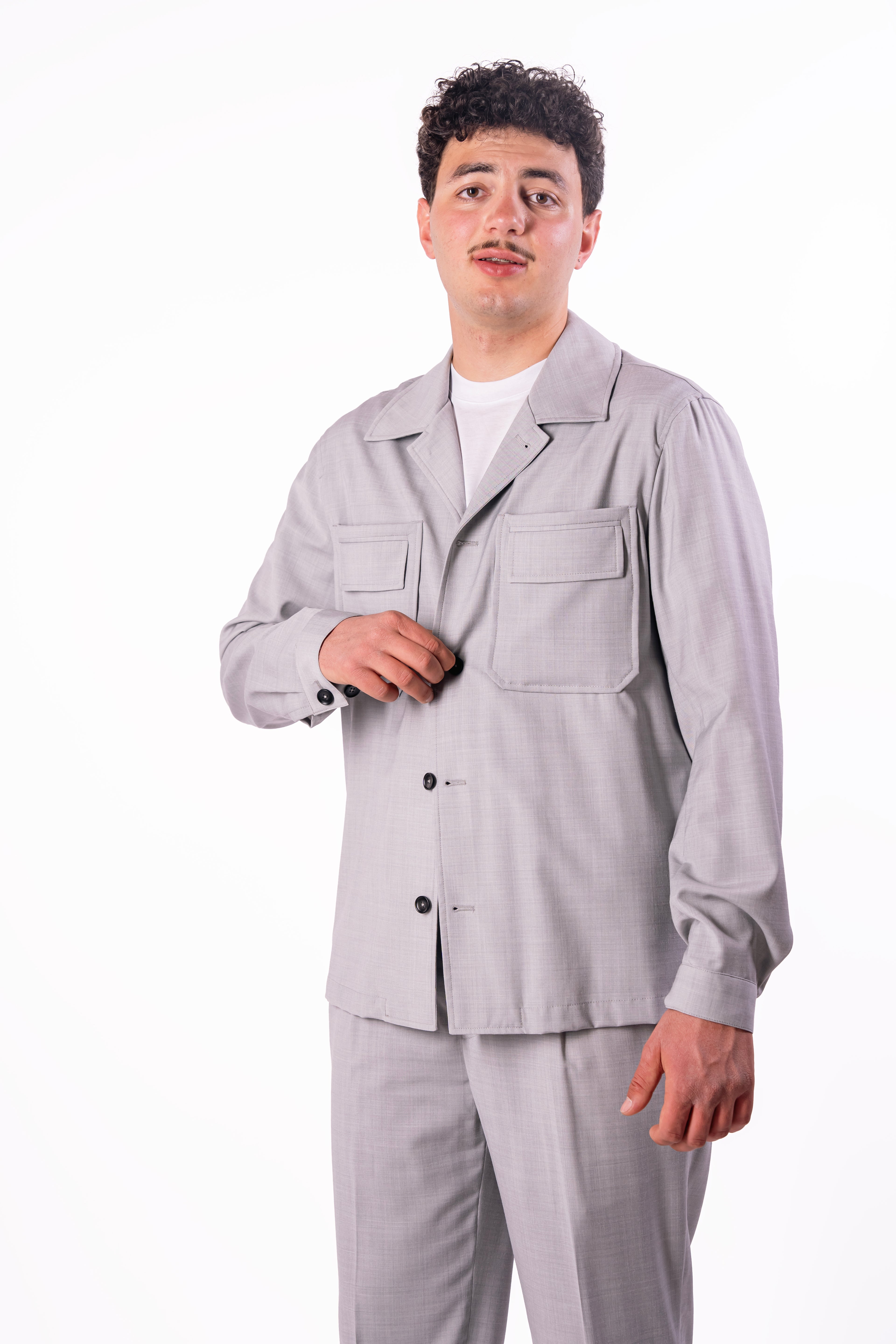 Free Jacket con tasconi over-fit