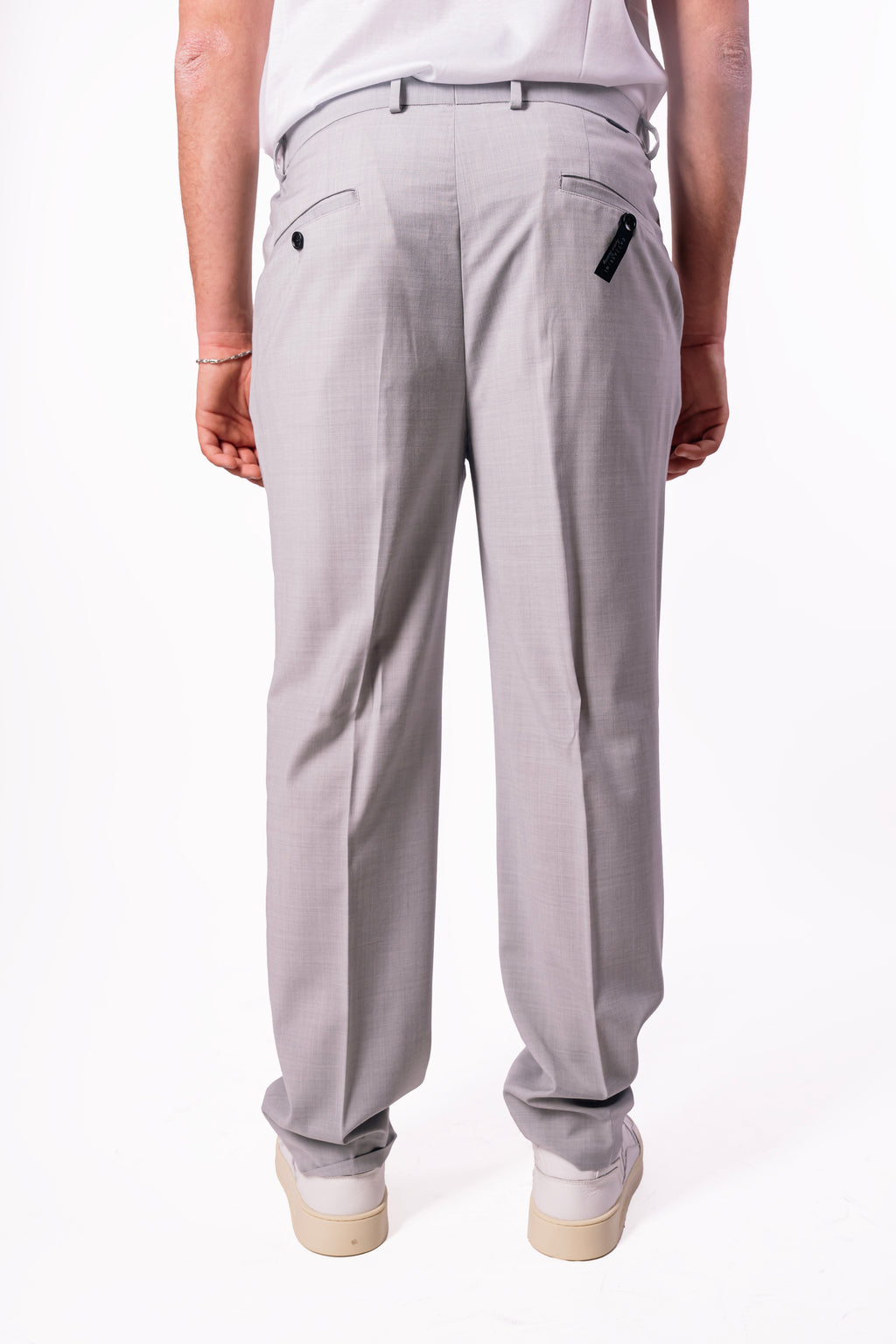 Pantalone con elastico laterale regular-fit