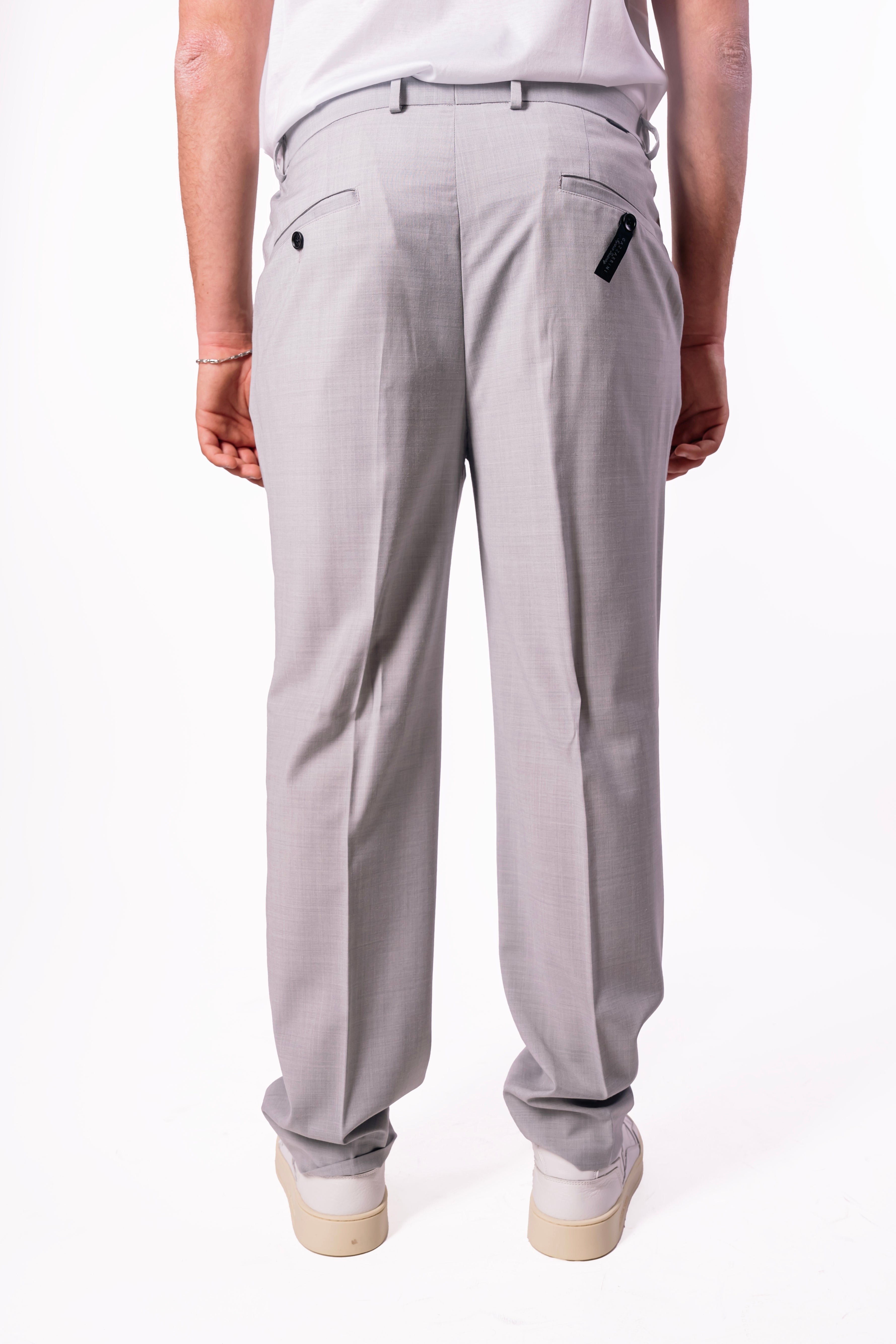 Pantalone con elastico laterale regular-fit