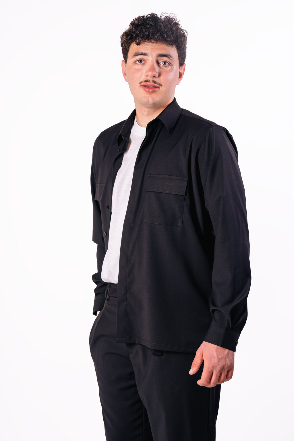 Camicia free jacket Kerinci in fresco lana