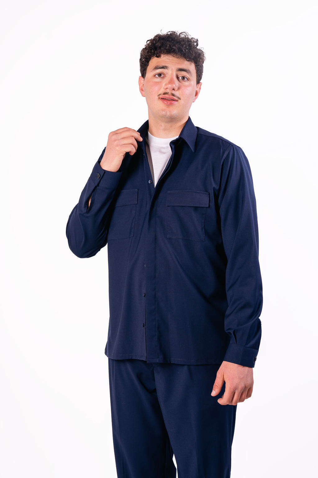 Camicia free jacket Kerinci in fresco lana