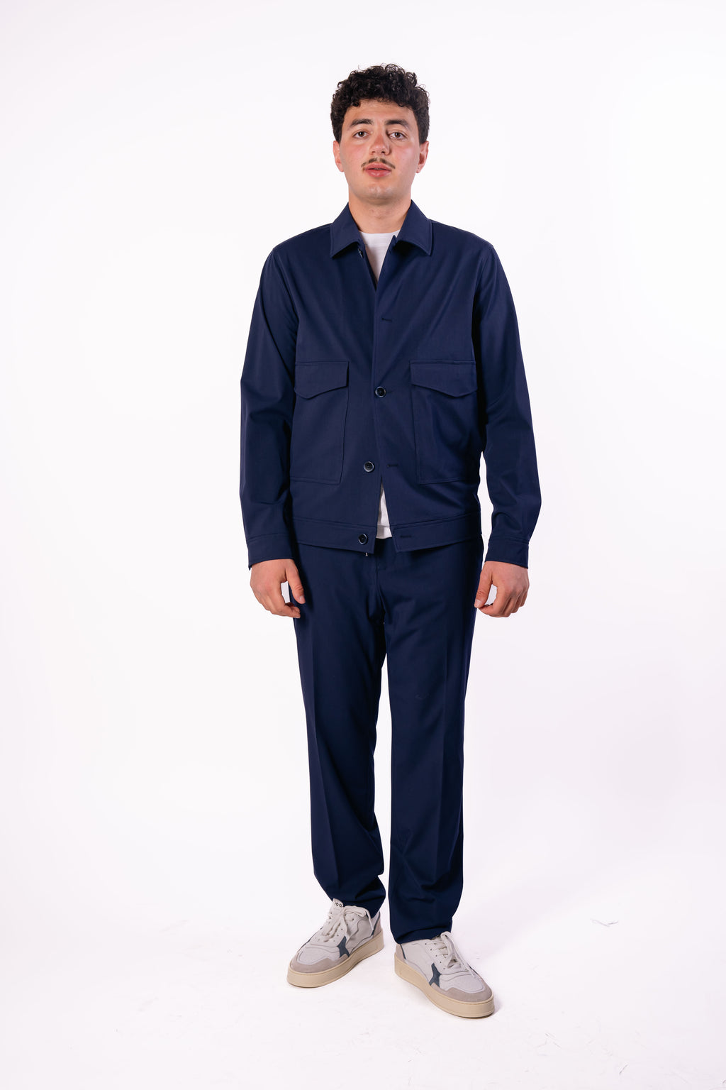 Free jacket con doppio tascone