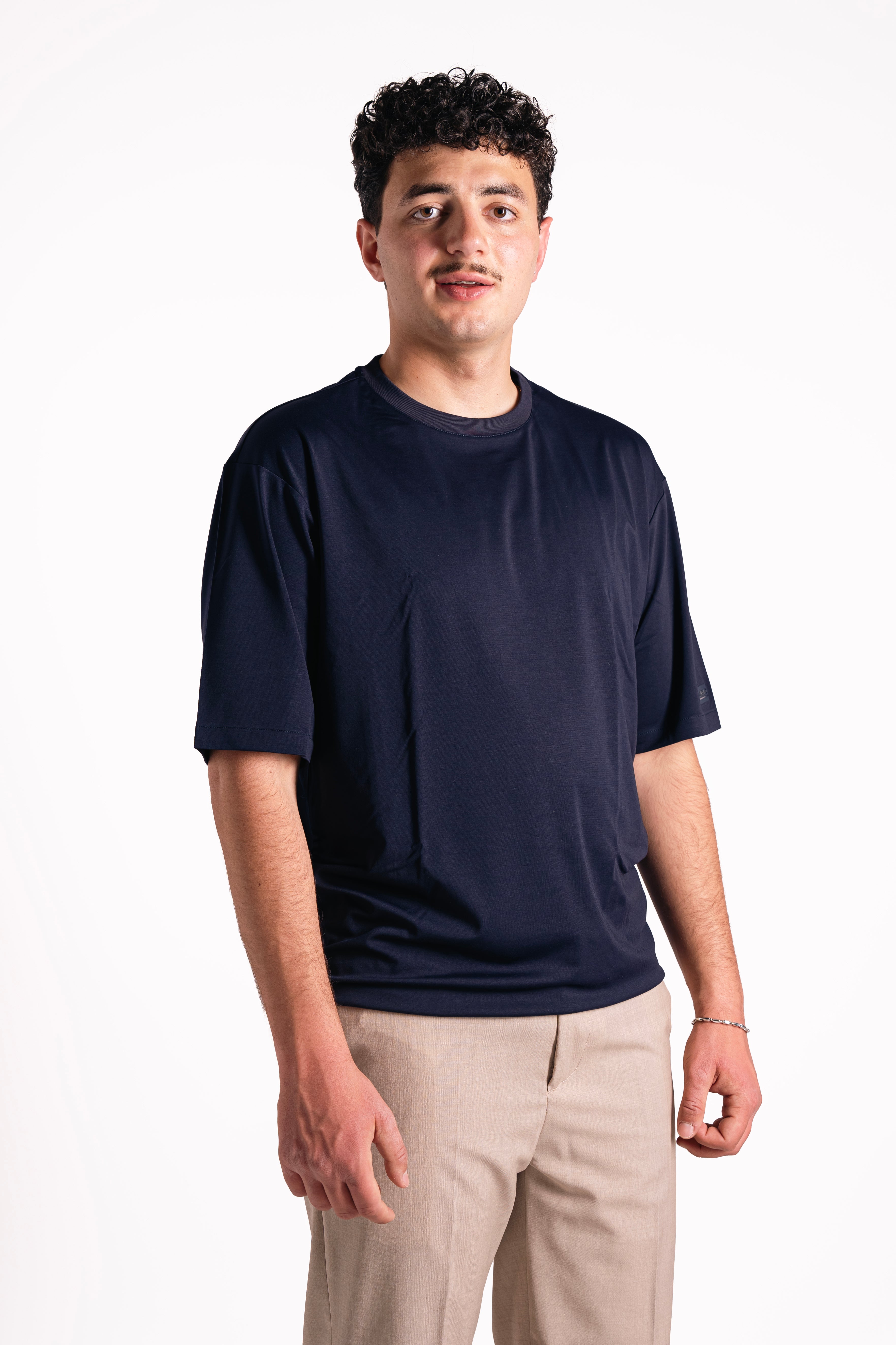 T-shirt misto seta