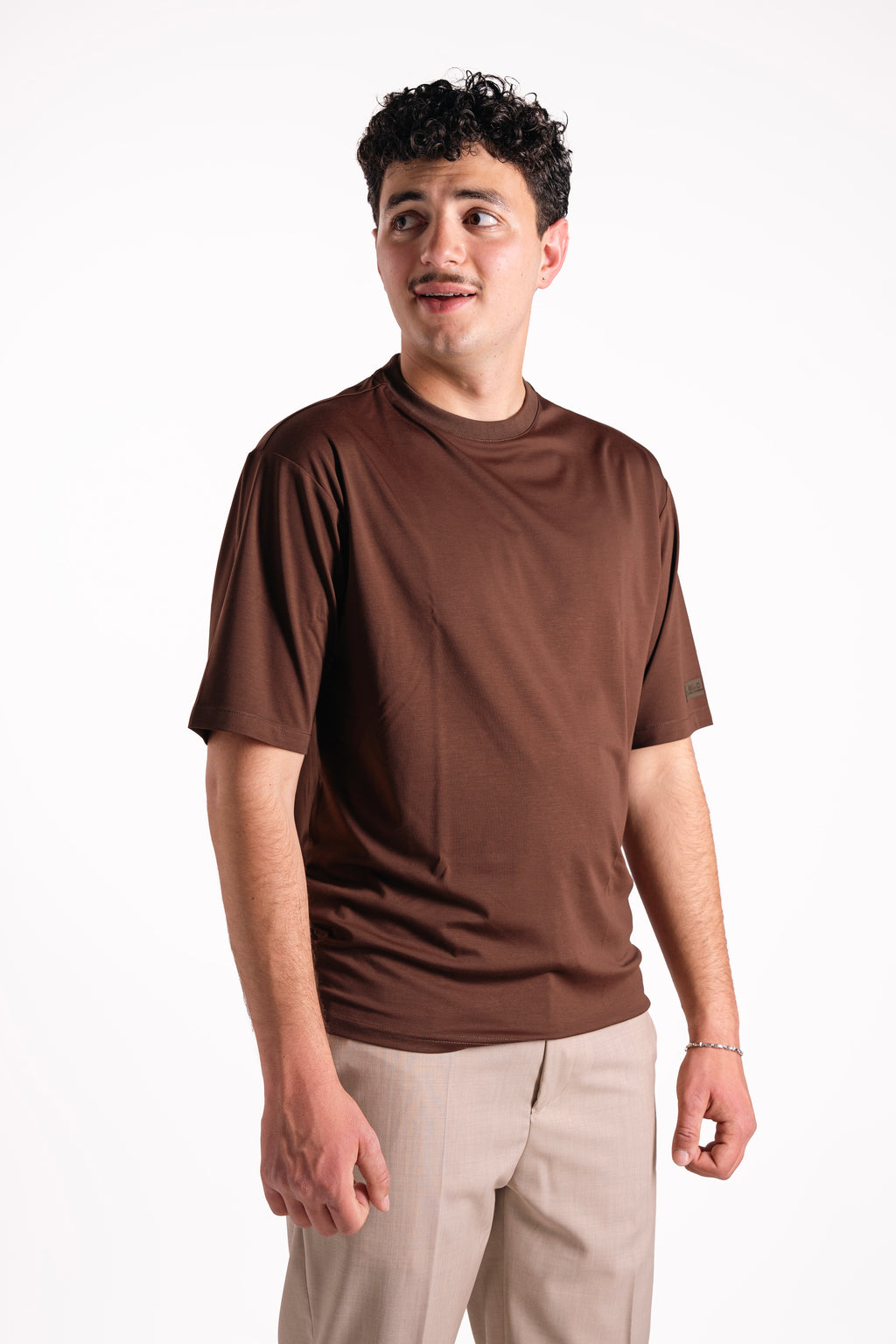 T-shirt misto seta