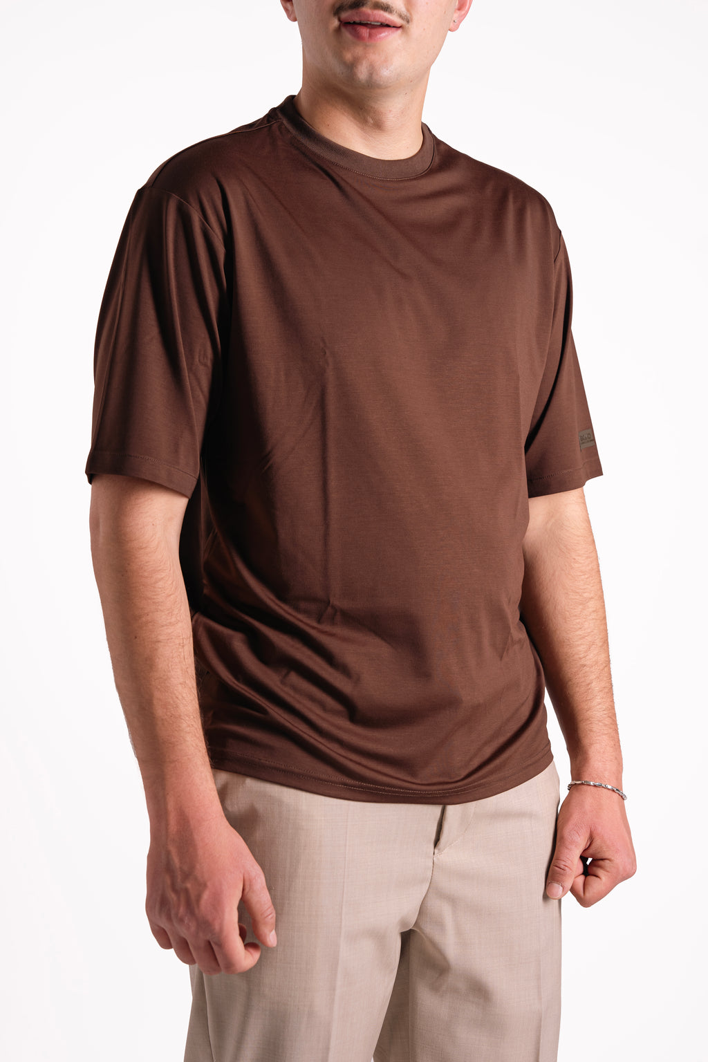 T-shirt misto seta