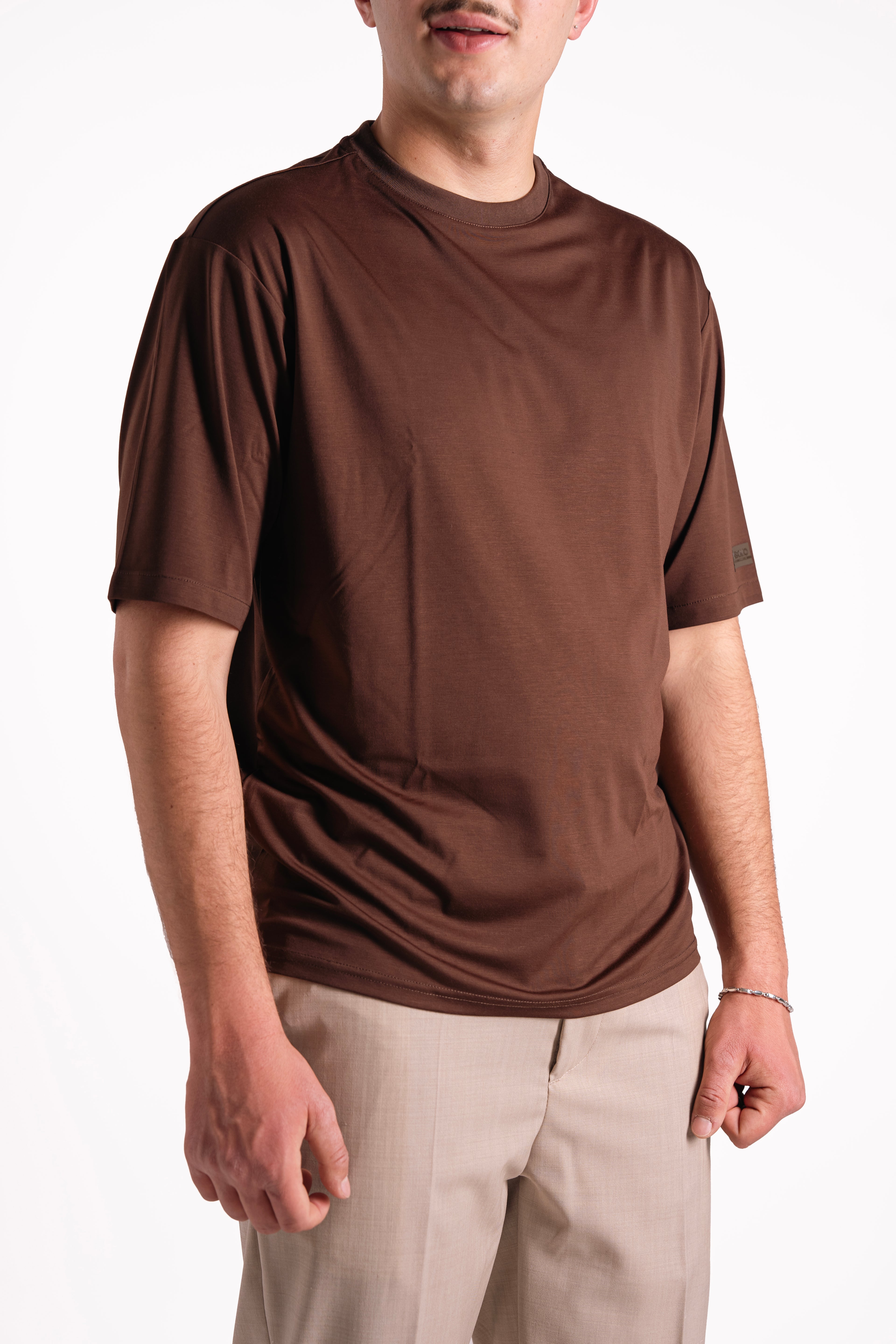 T-shirt misto seta