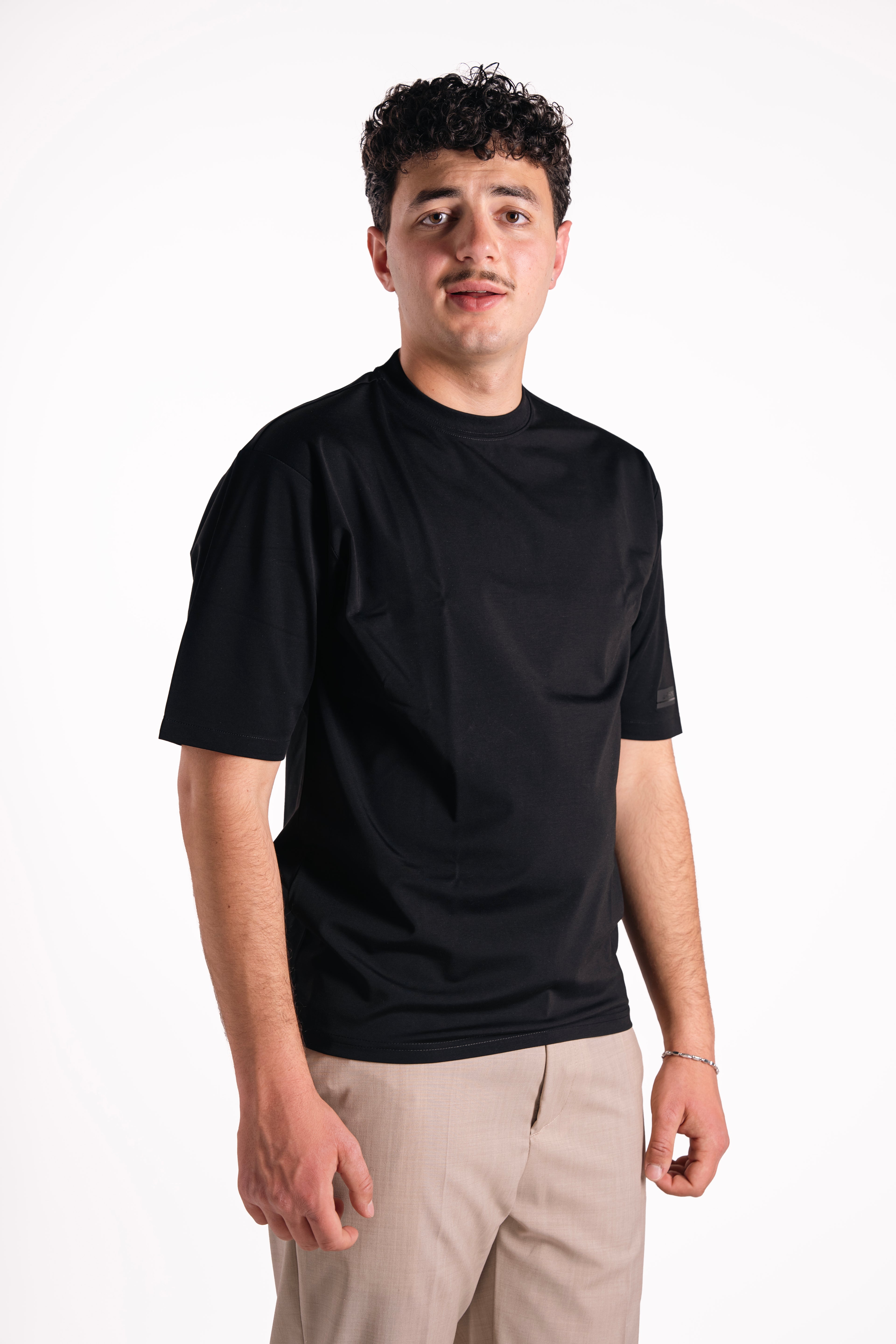 T-shirt misto seta