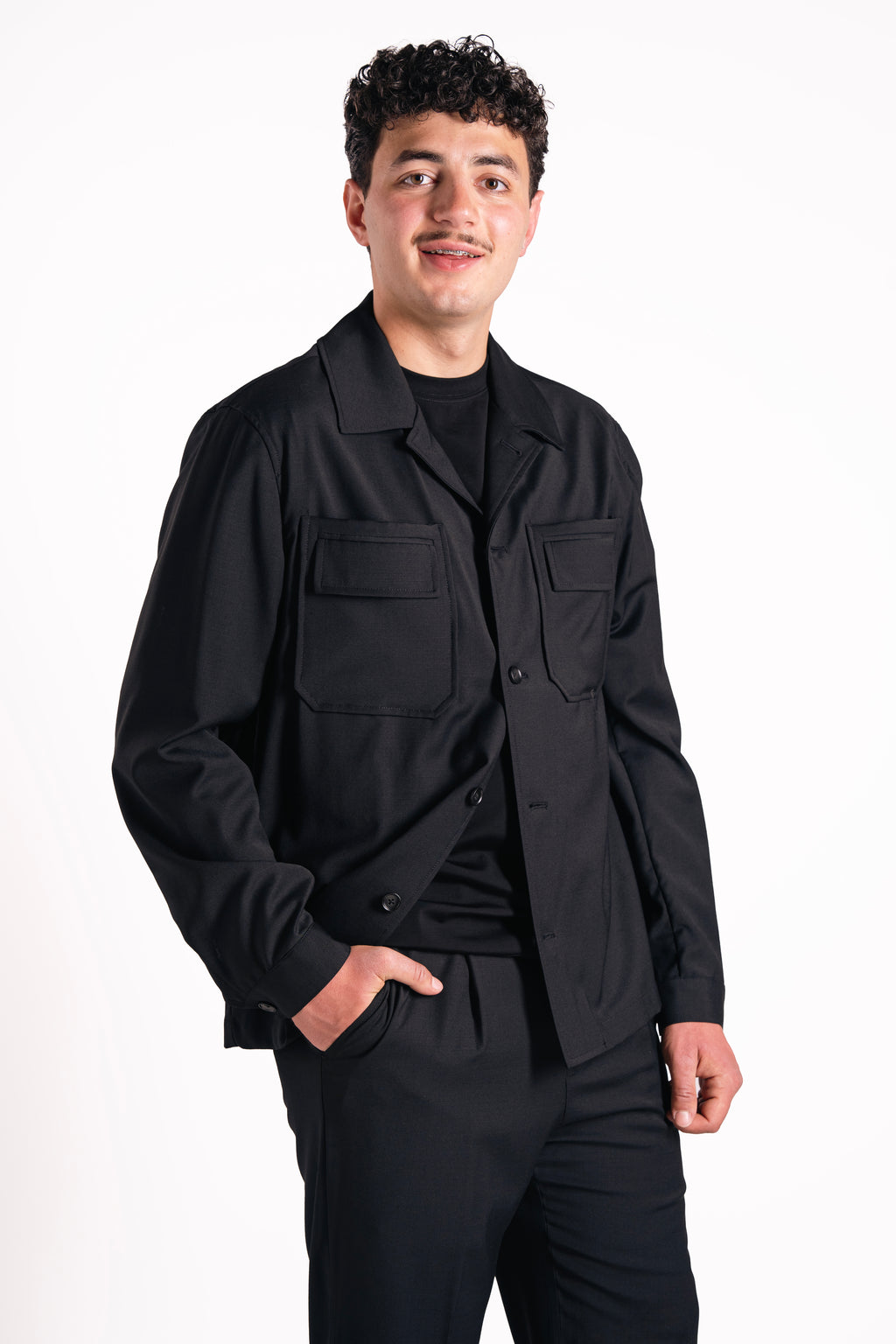 Free Jacket con tasconi over-fit