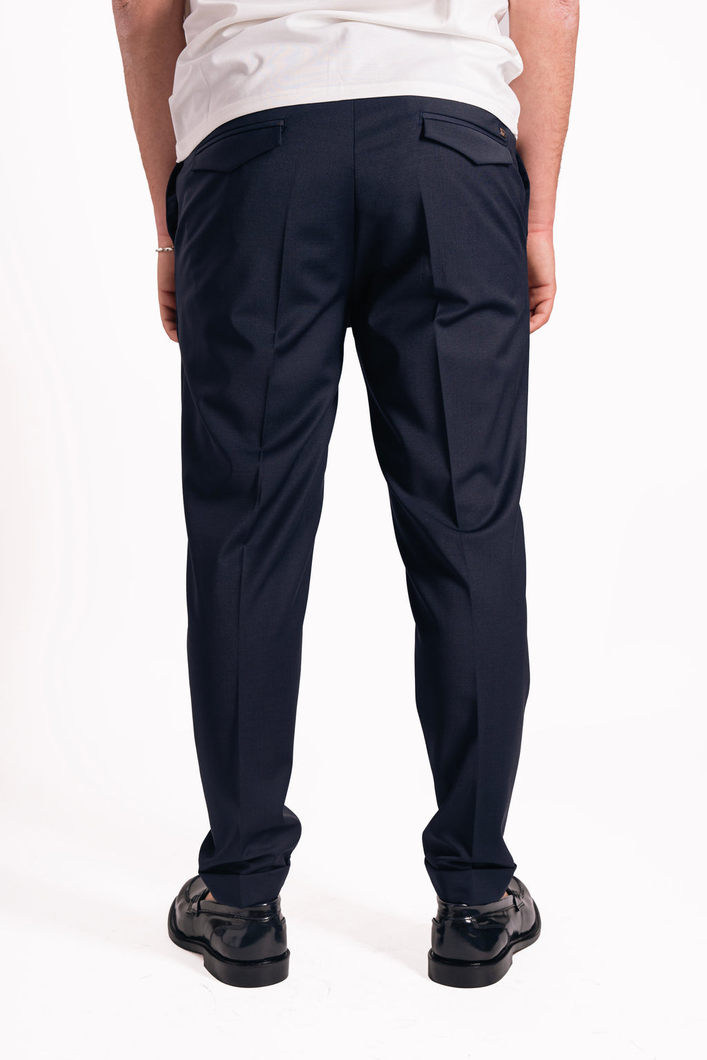 Pantalaccio con elastico laterale in fresco lana