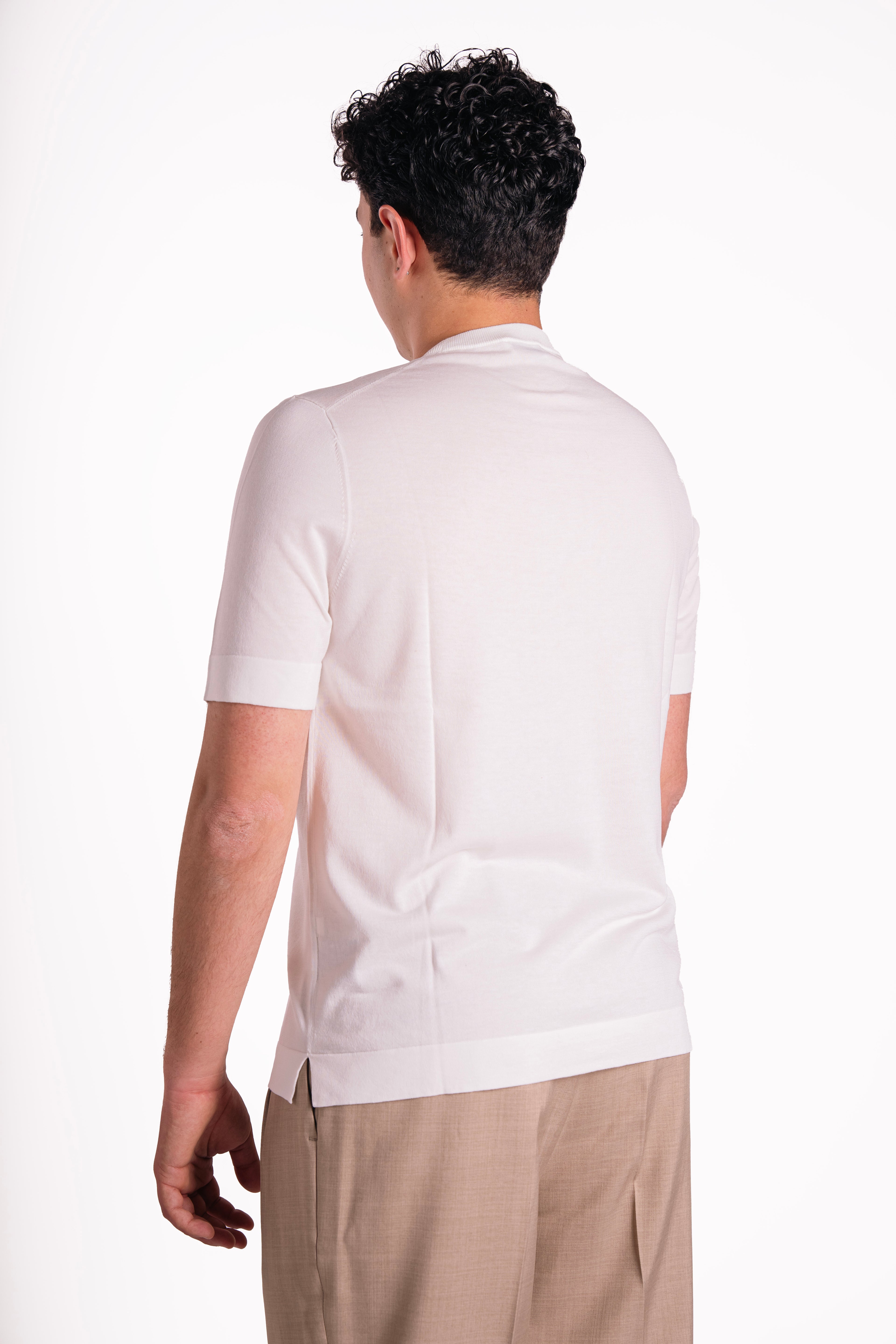 Maglia girocollo lyocell e seta