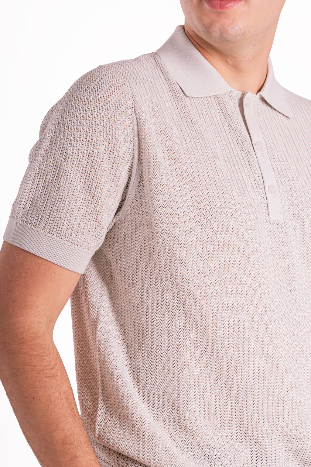 Polo in cotone e seta