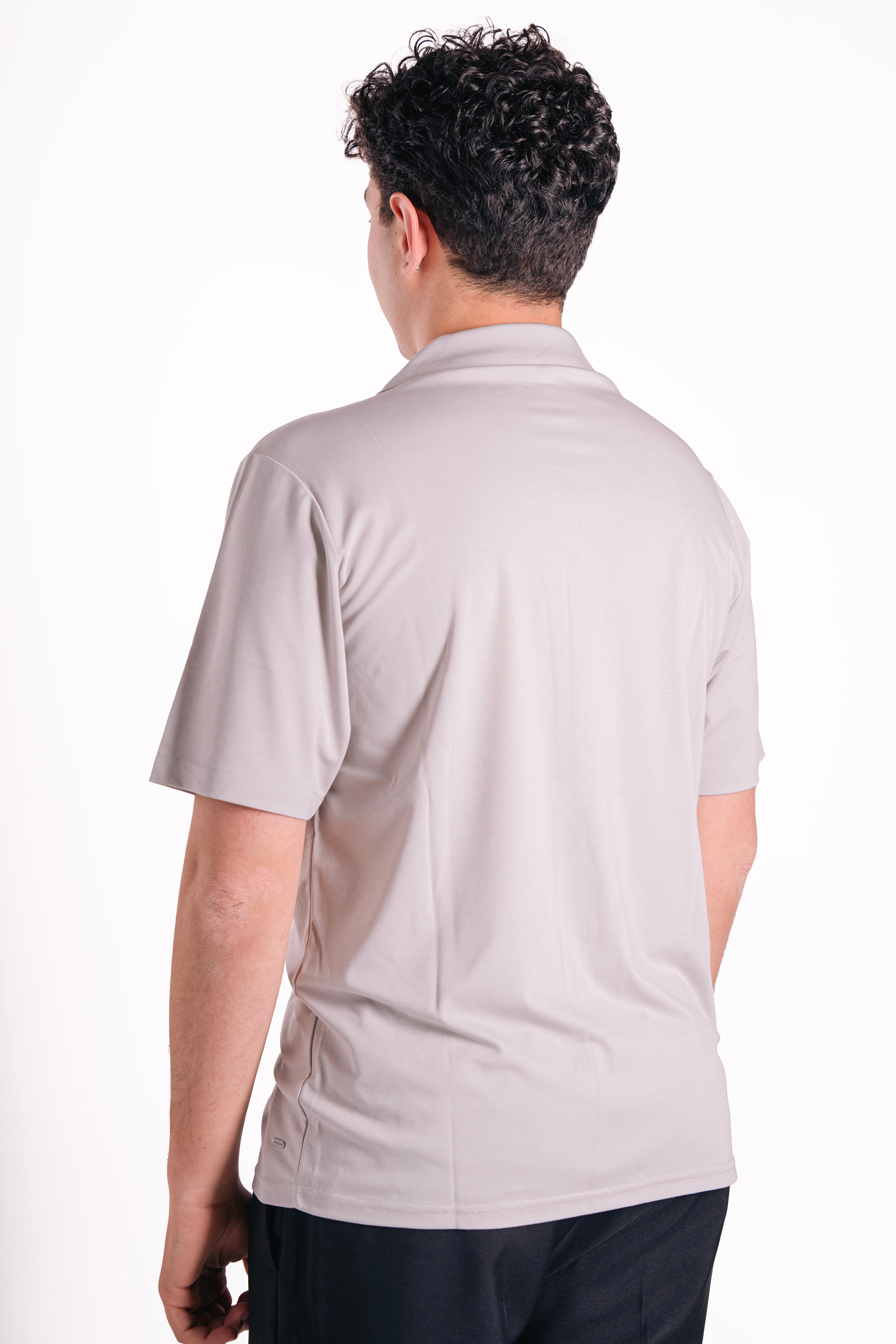 Camicia mezza manica in tessuto tecnico