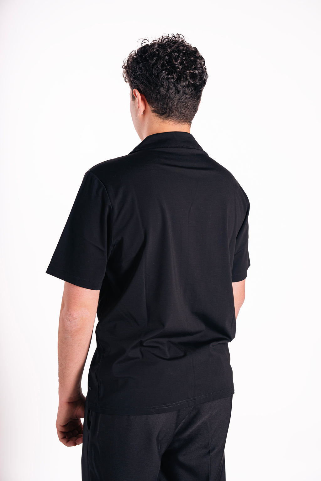Camicia mezza manica in tessuto tecnico