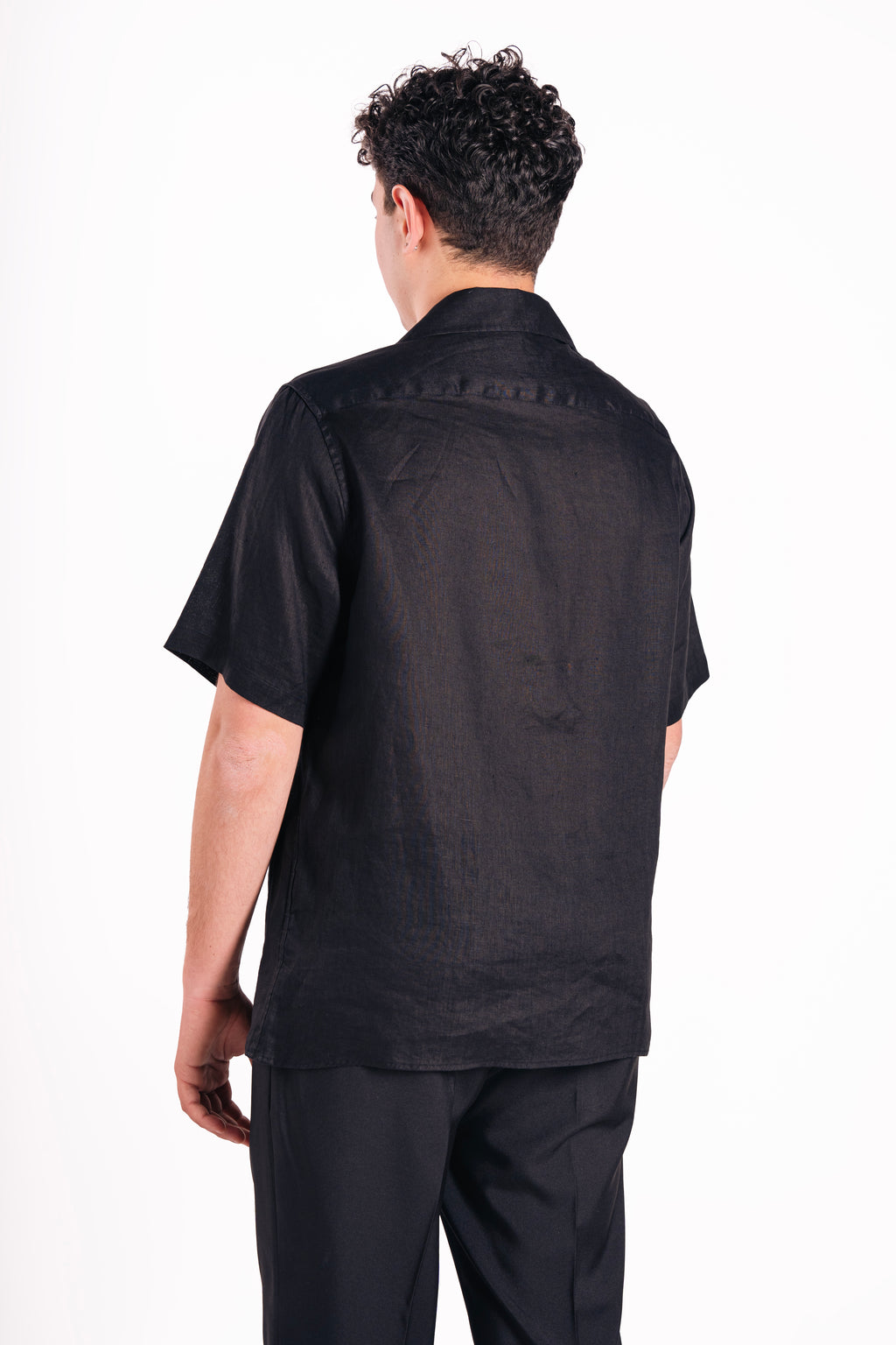 Camicia mezza manica 100% lino