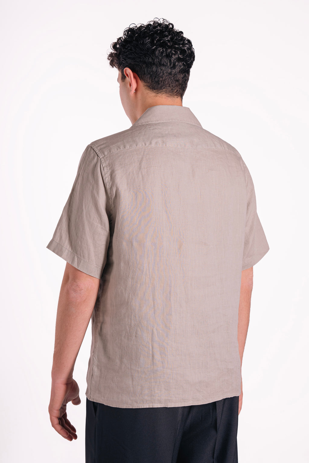 Camicia mezza manica 100% lino