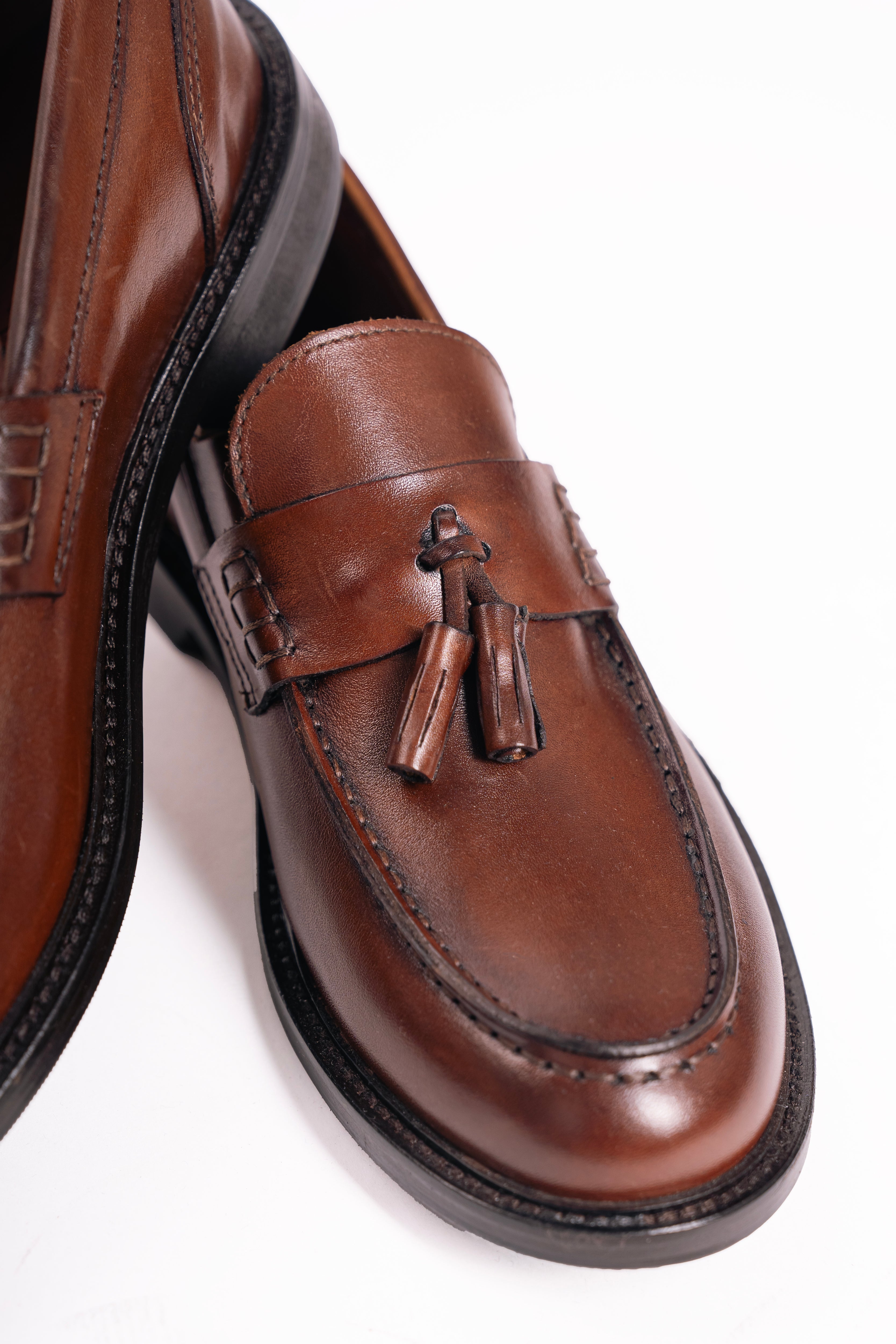 Tassel loafers pelle di vitello