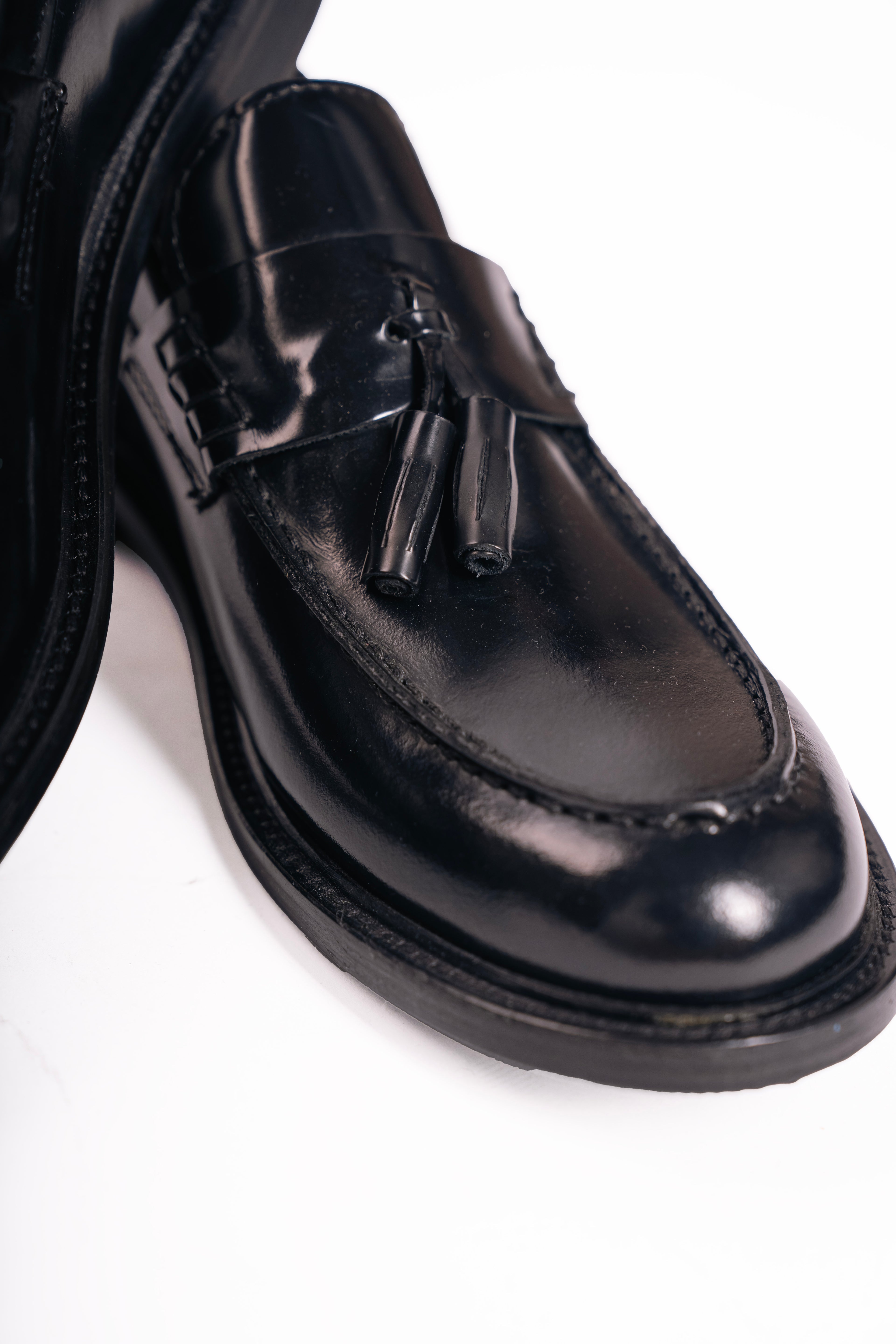 Tassel loafers abrasivato