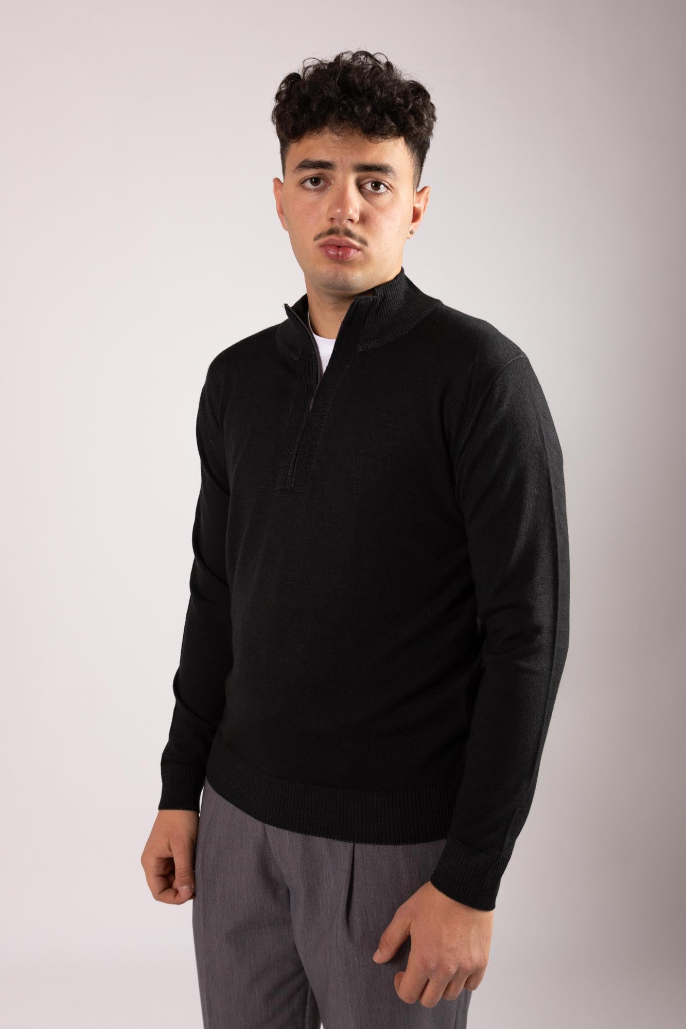Cardigan Outfit mezza zip