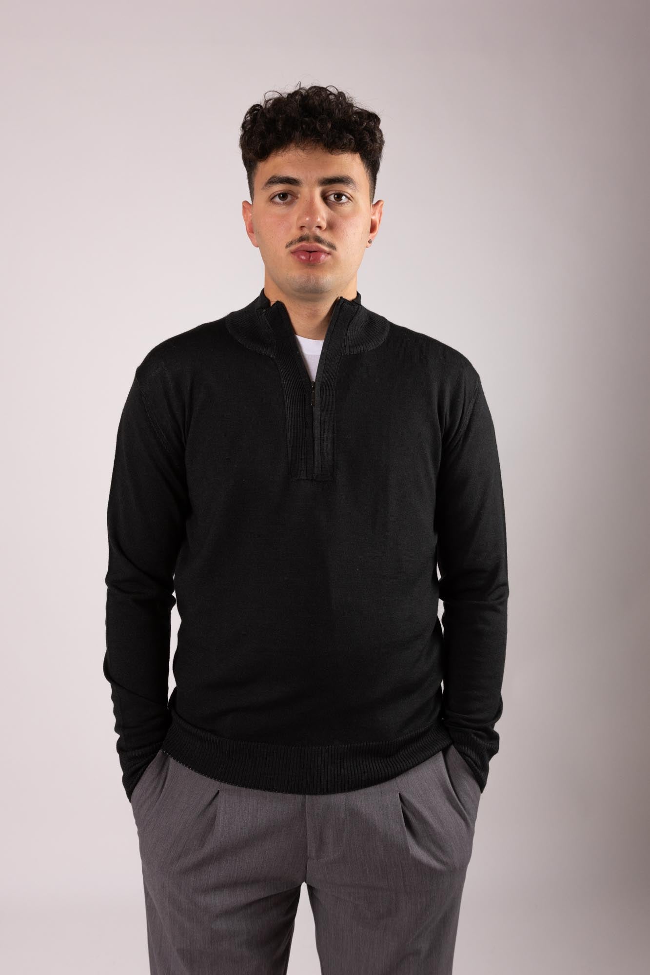 Cardigan Outfit mezza zip