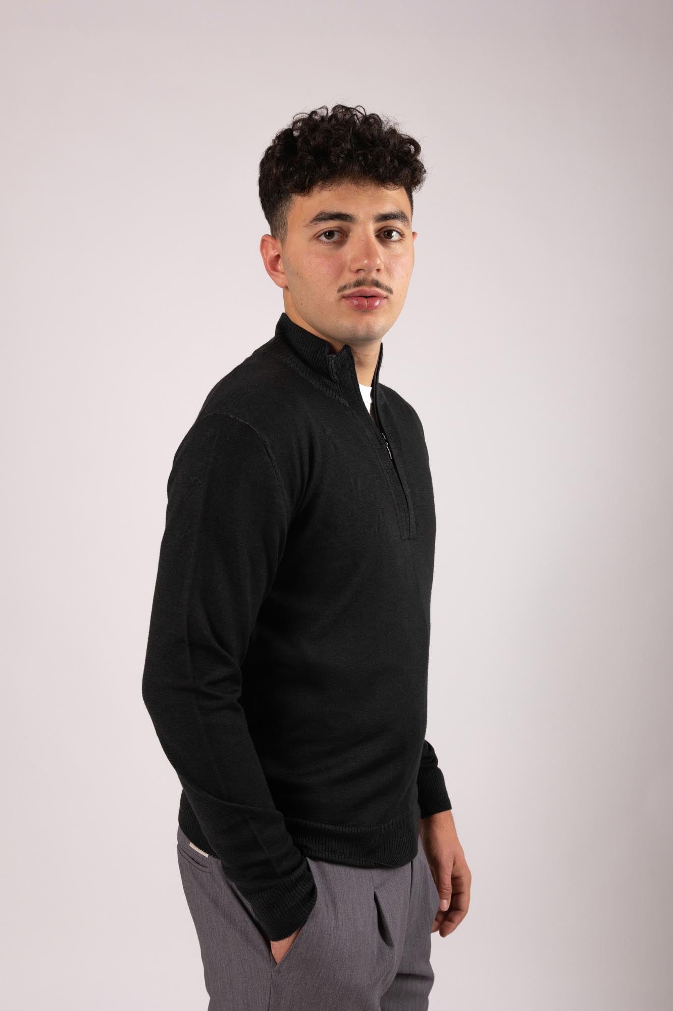 Cardigan Outfit mezza zip