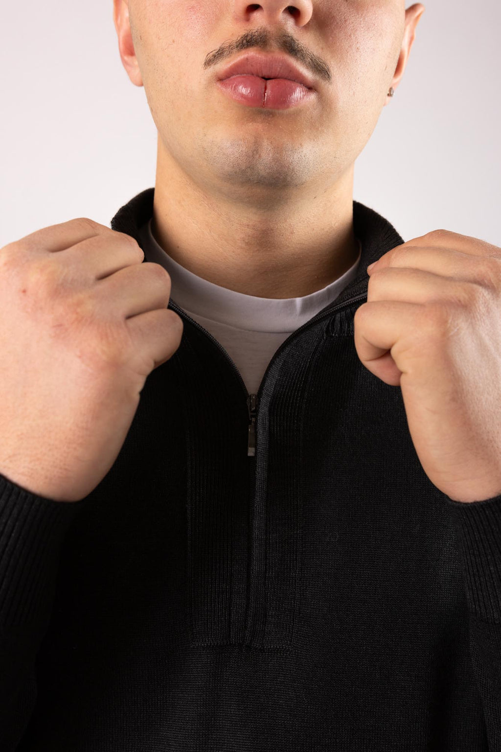 Cardigan Outfit mezza zip