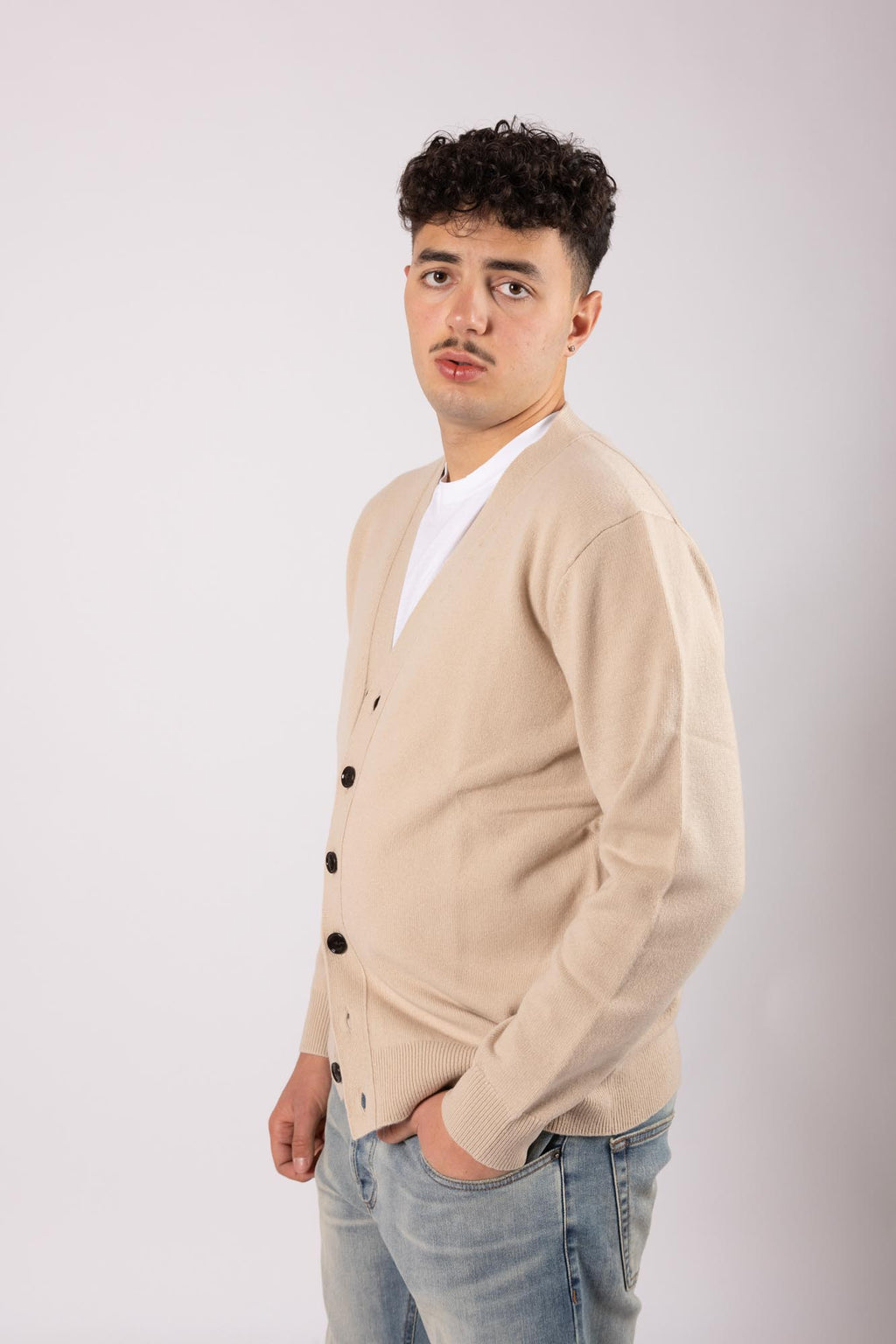 Cardigan Claq pura lana