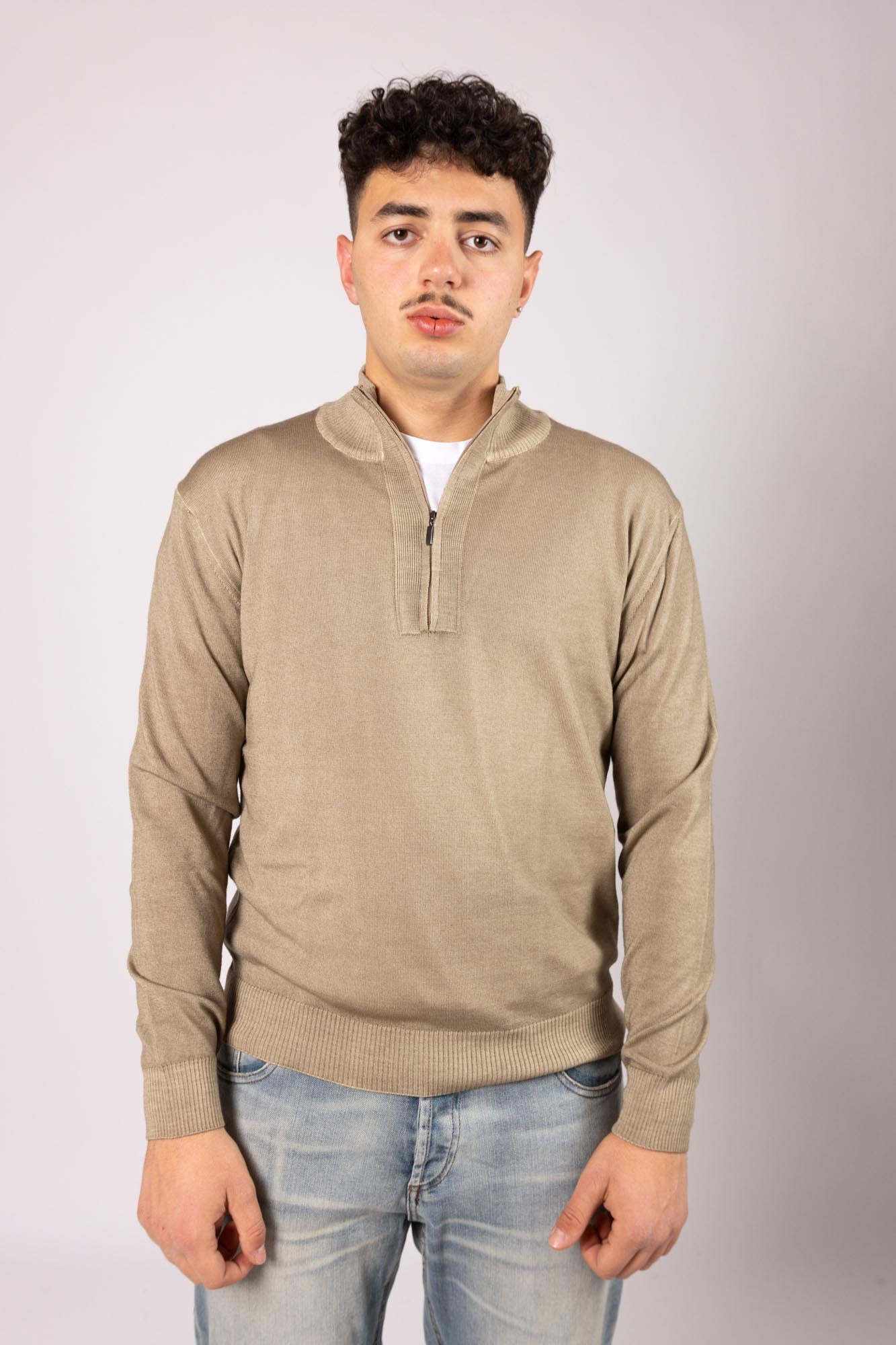 Cardigan Outfit mezza zip