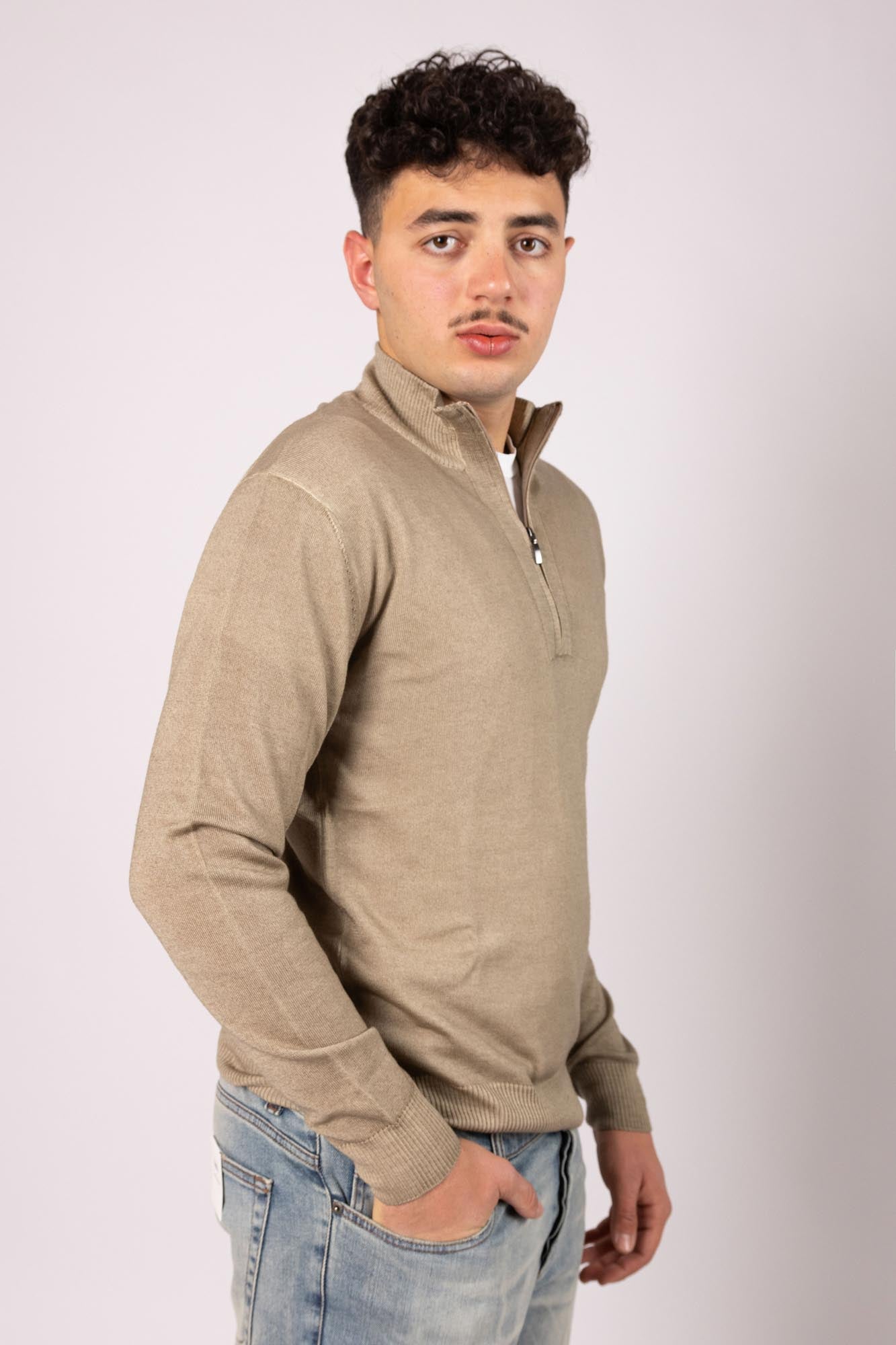 Cardigan Outfit mezza zip
