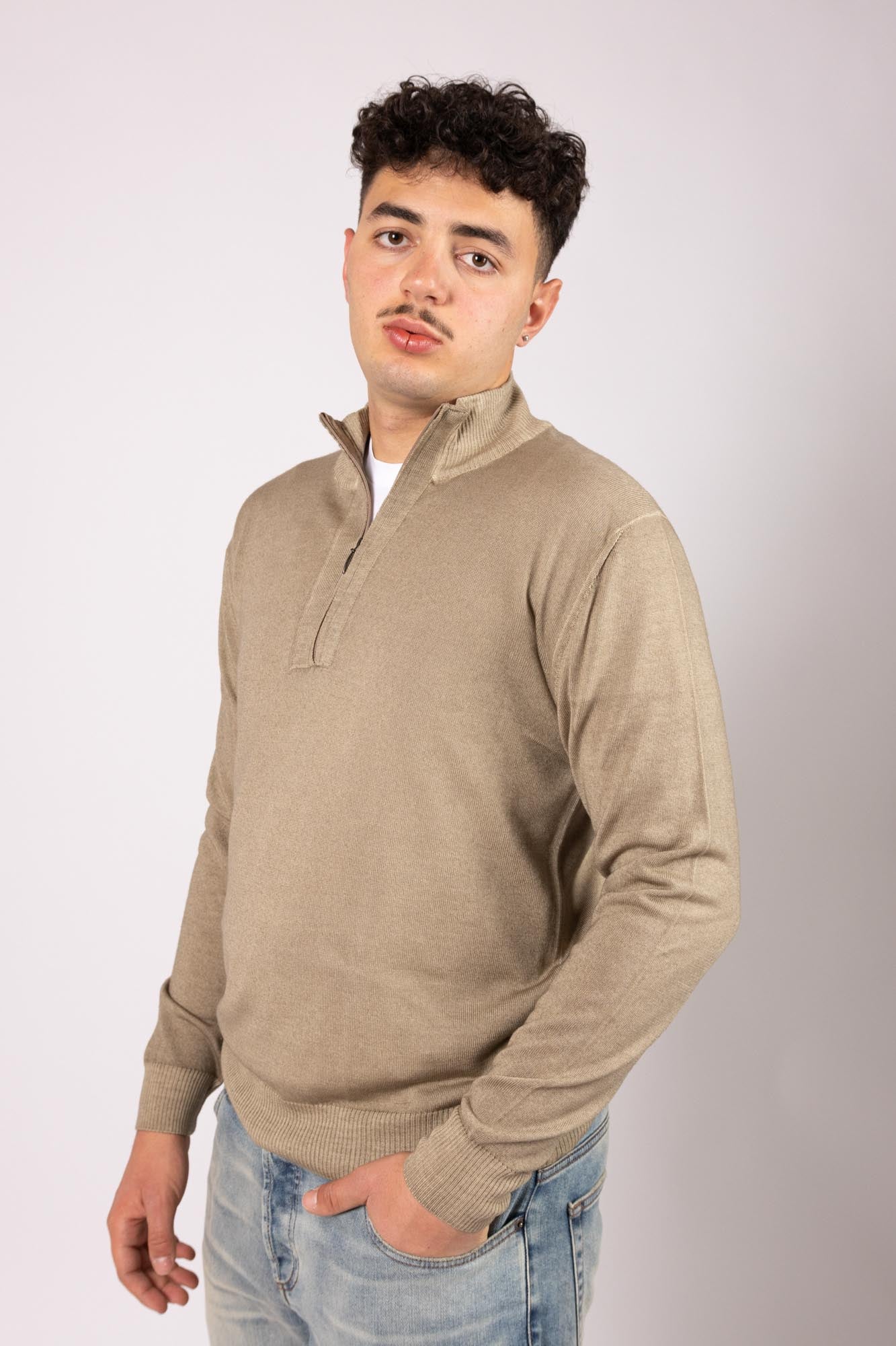 Cardigan Outfit mezza zip