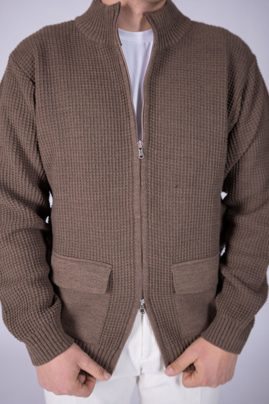 Cardigan Eredi Del Duca con zip