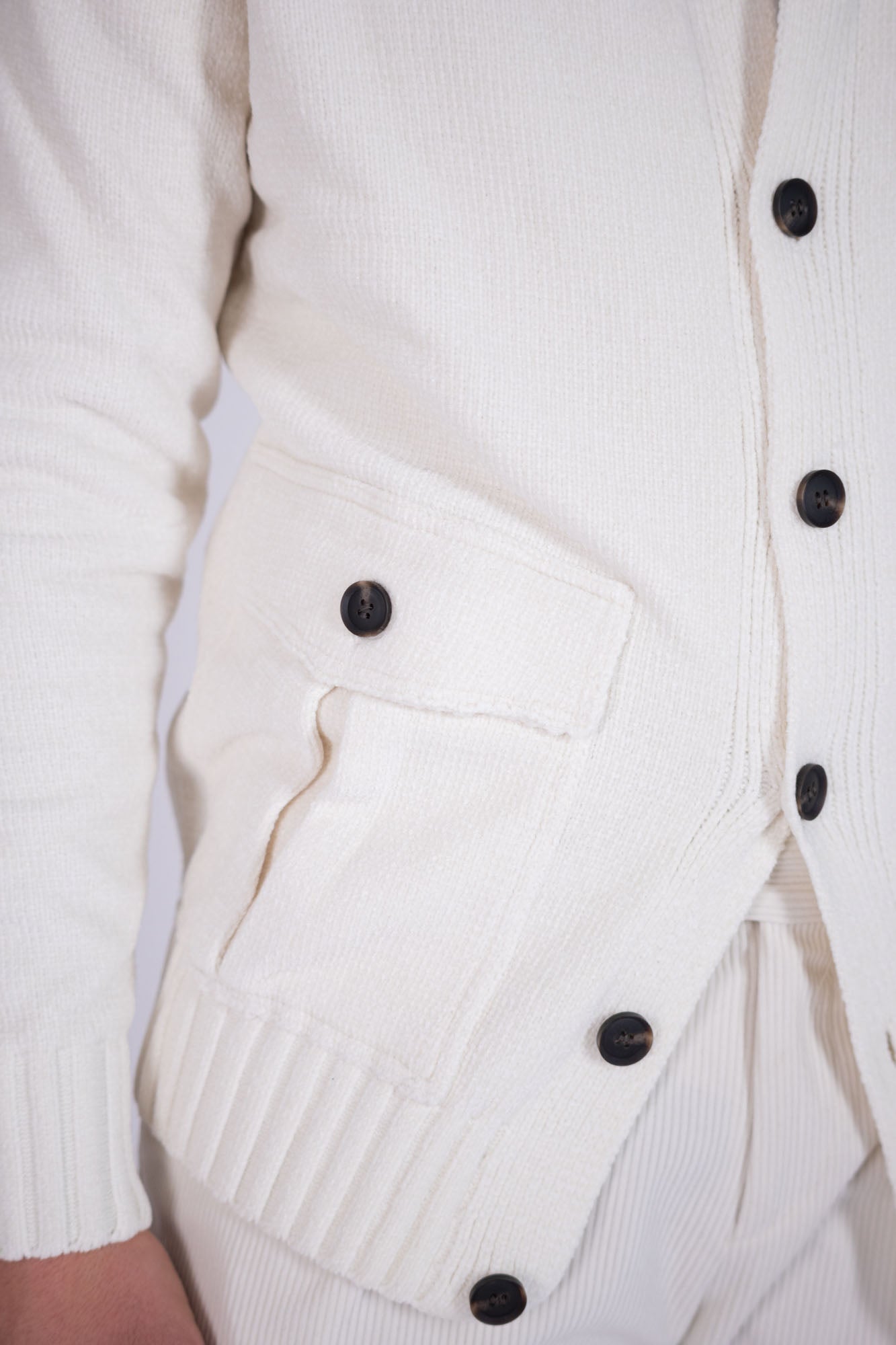 Cardigan Eredi Del Duca in ciniglia