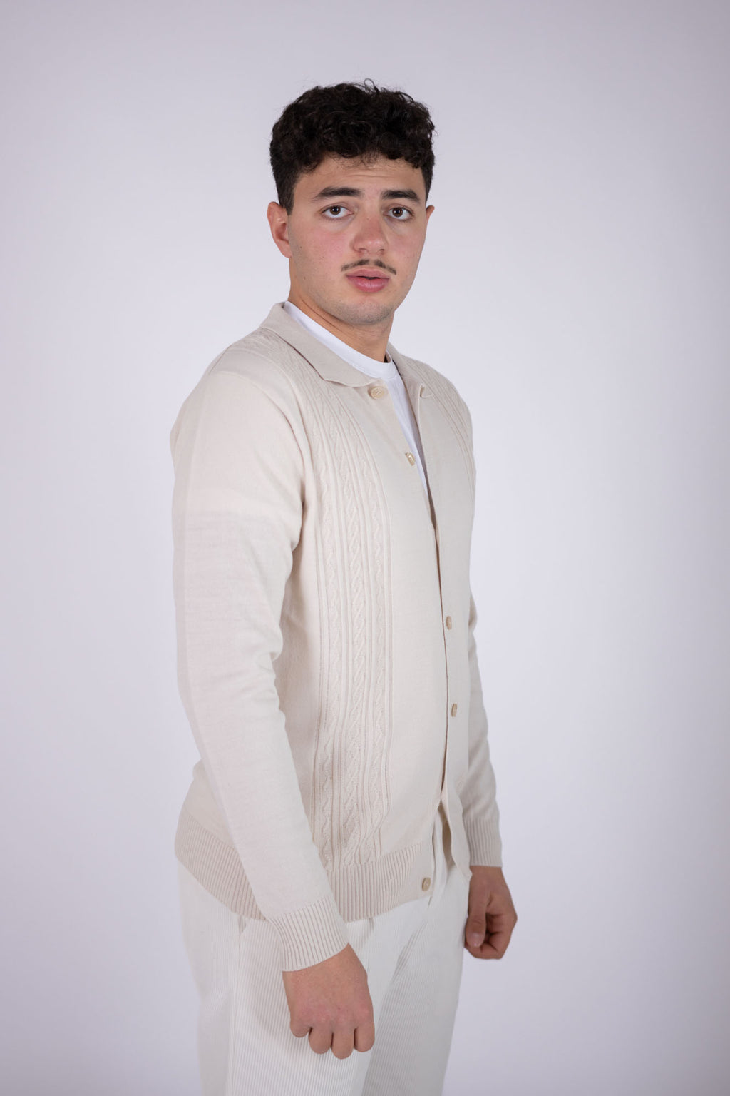 Cardigan Eredi Del Duca con treccia