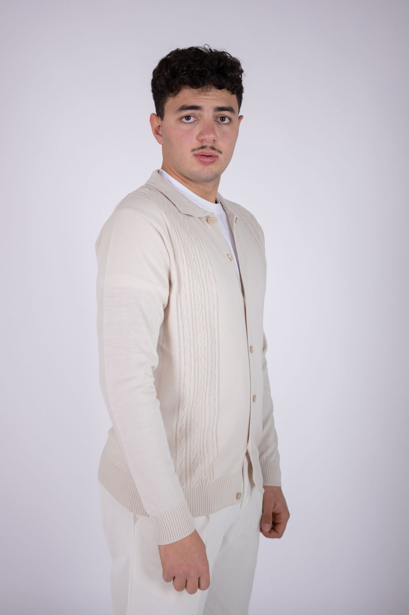 Cardigan Eredi Del Duca con treccia