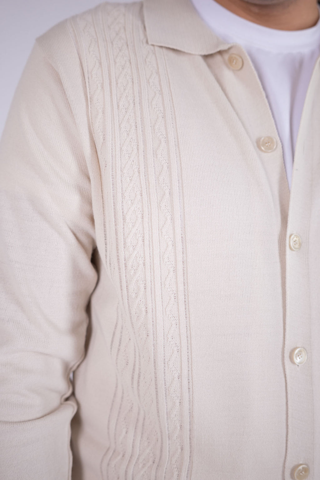 Cardigan Eredi Del Duca con treccia