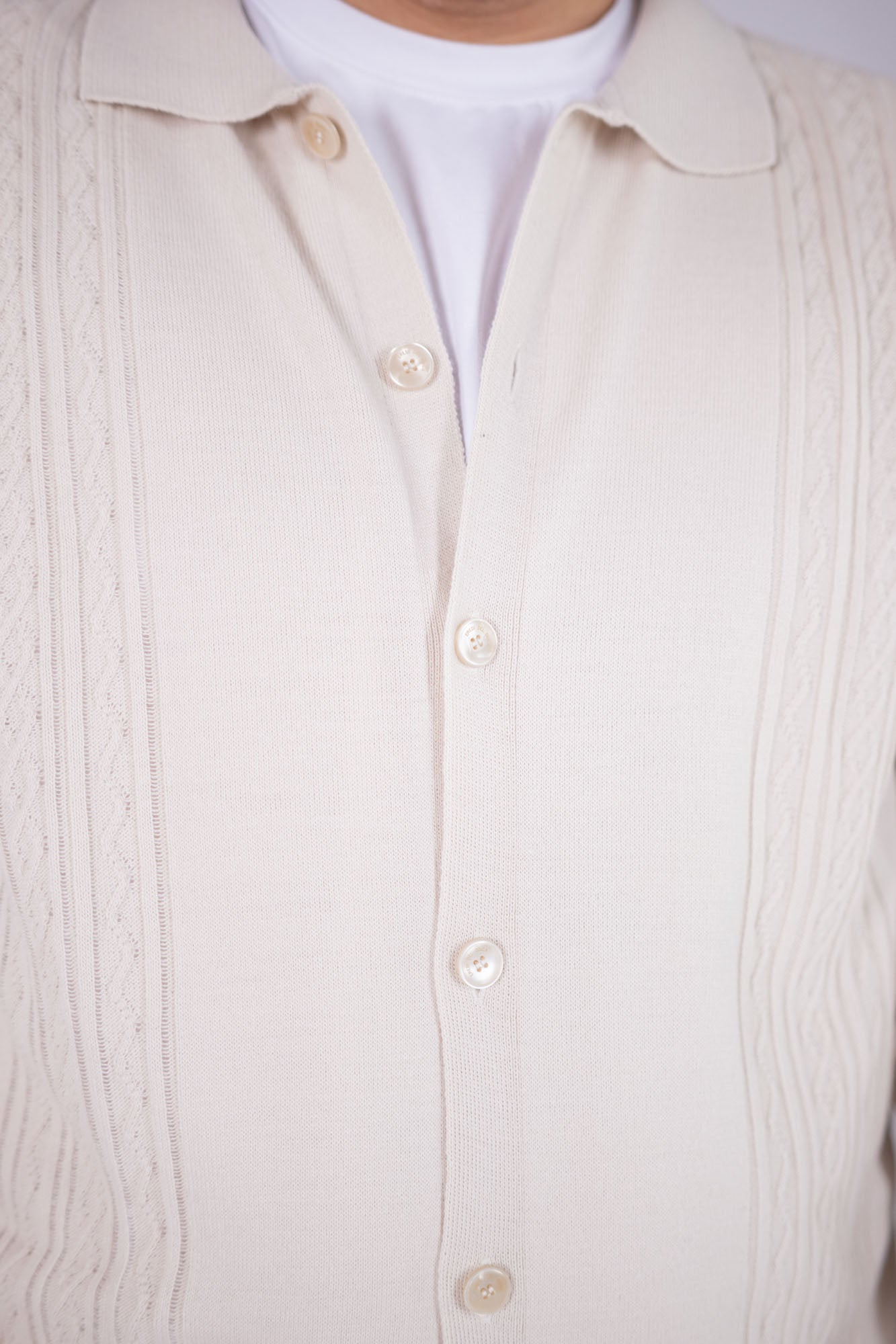 Cardigan Eredi Del Duca con treccia