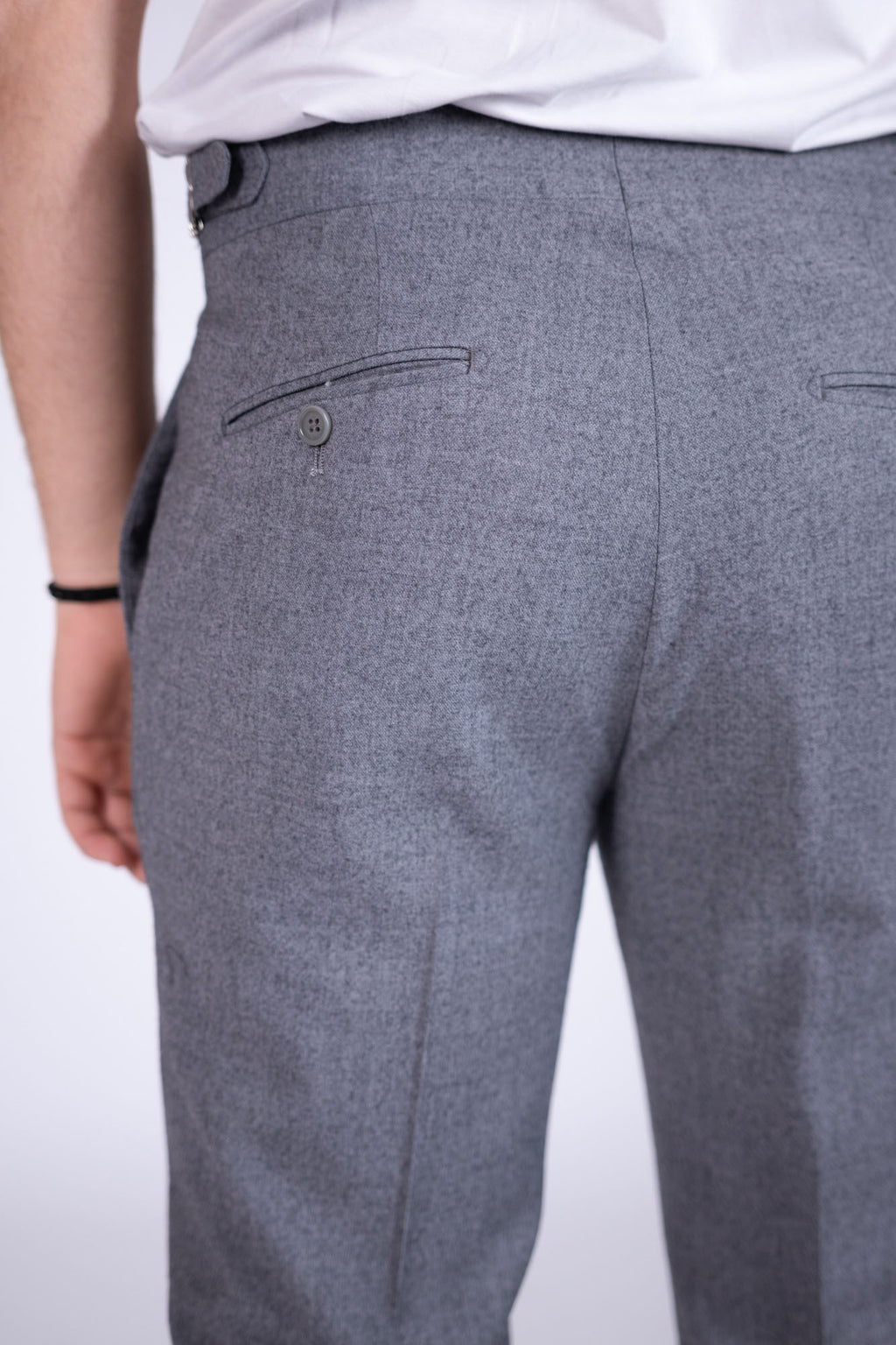 Pantalone Eredi del Duca in lana con doppia fibia